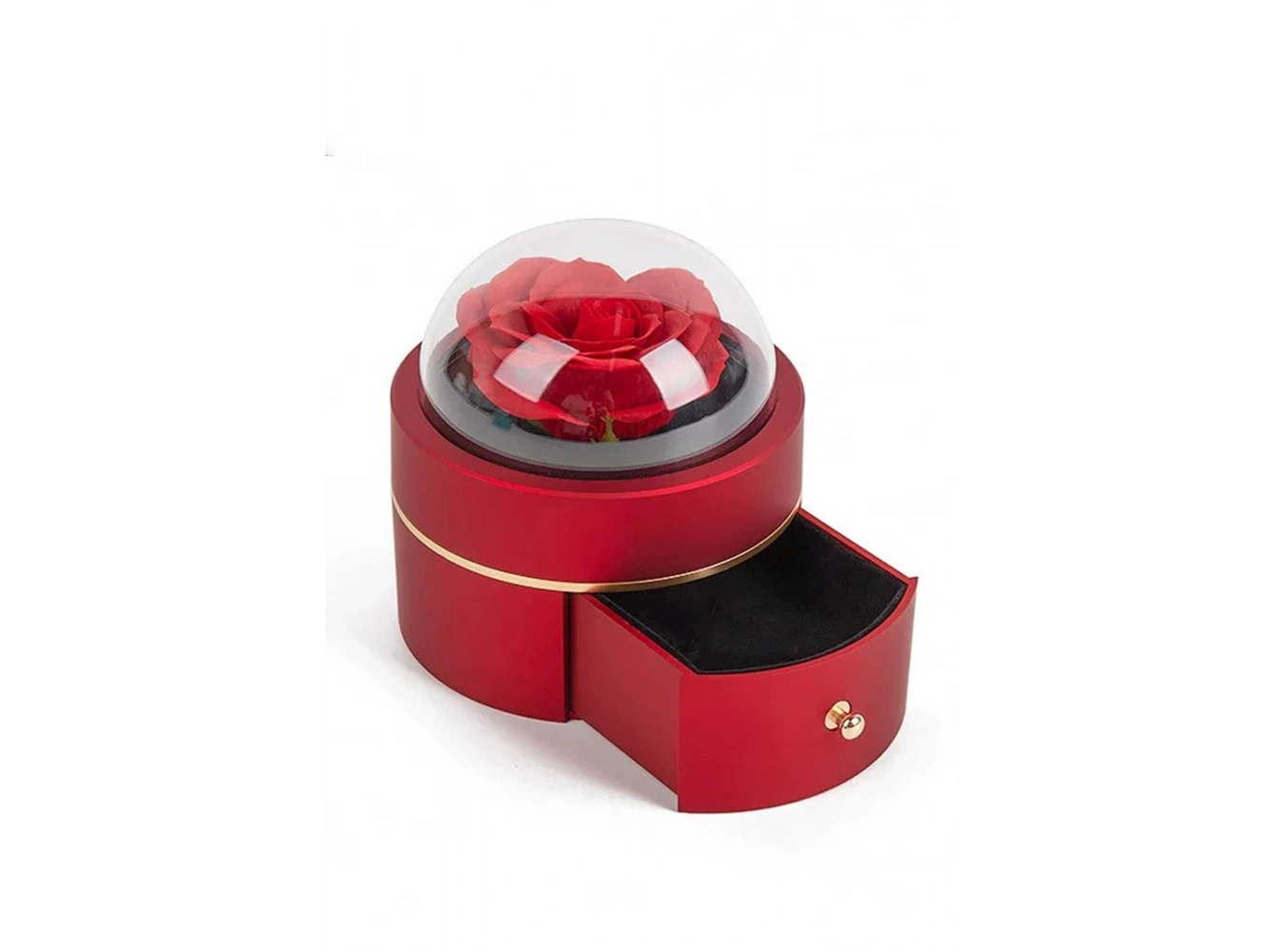 Kırmızı Renk Gül Figürlü Takı Organizeri