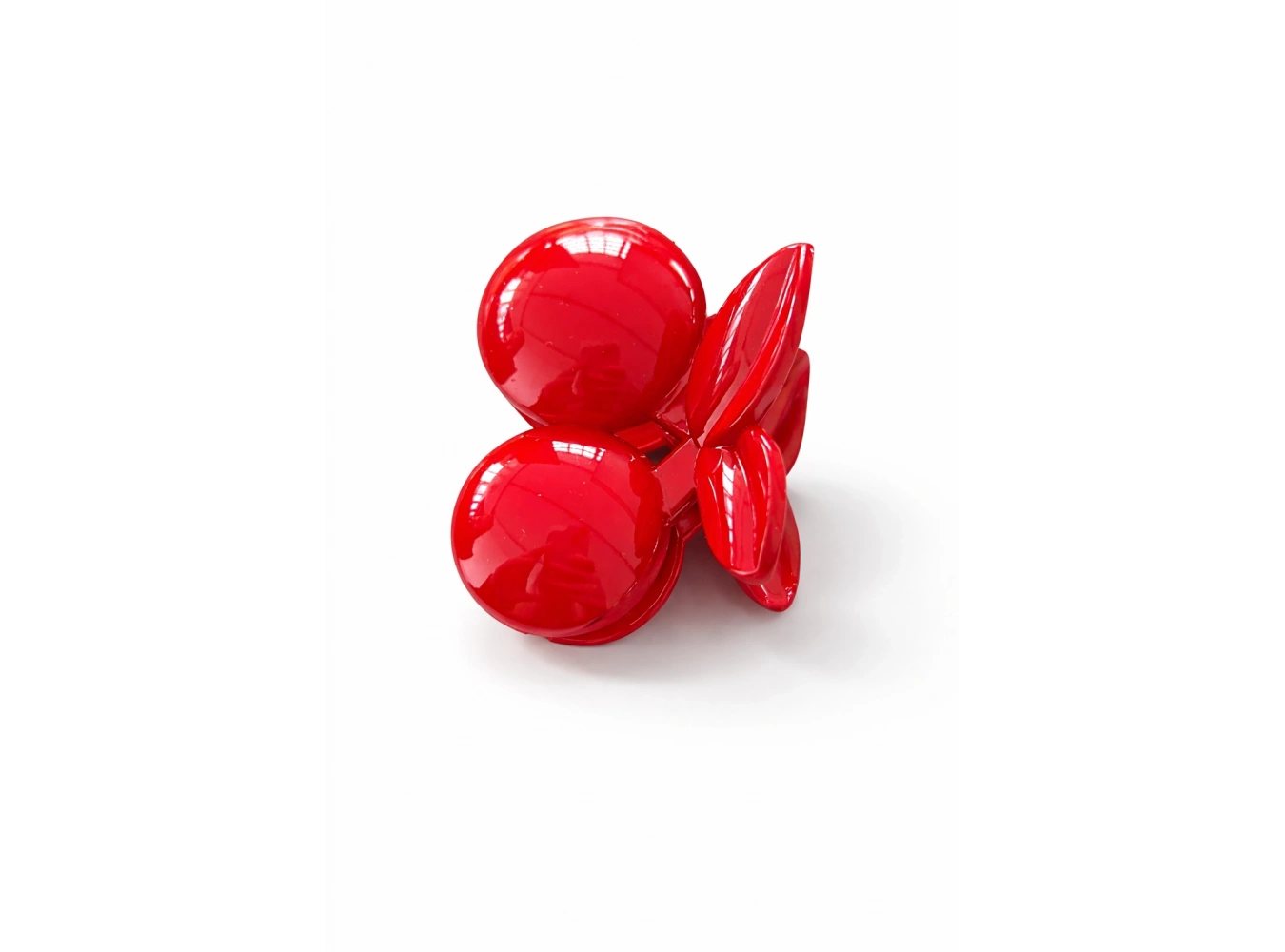 Kırmızı Renk Kiraz Figürlü Mandal Toka