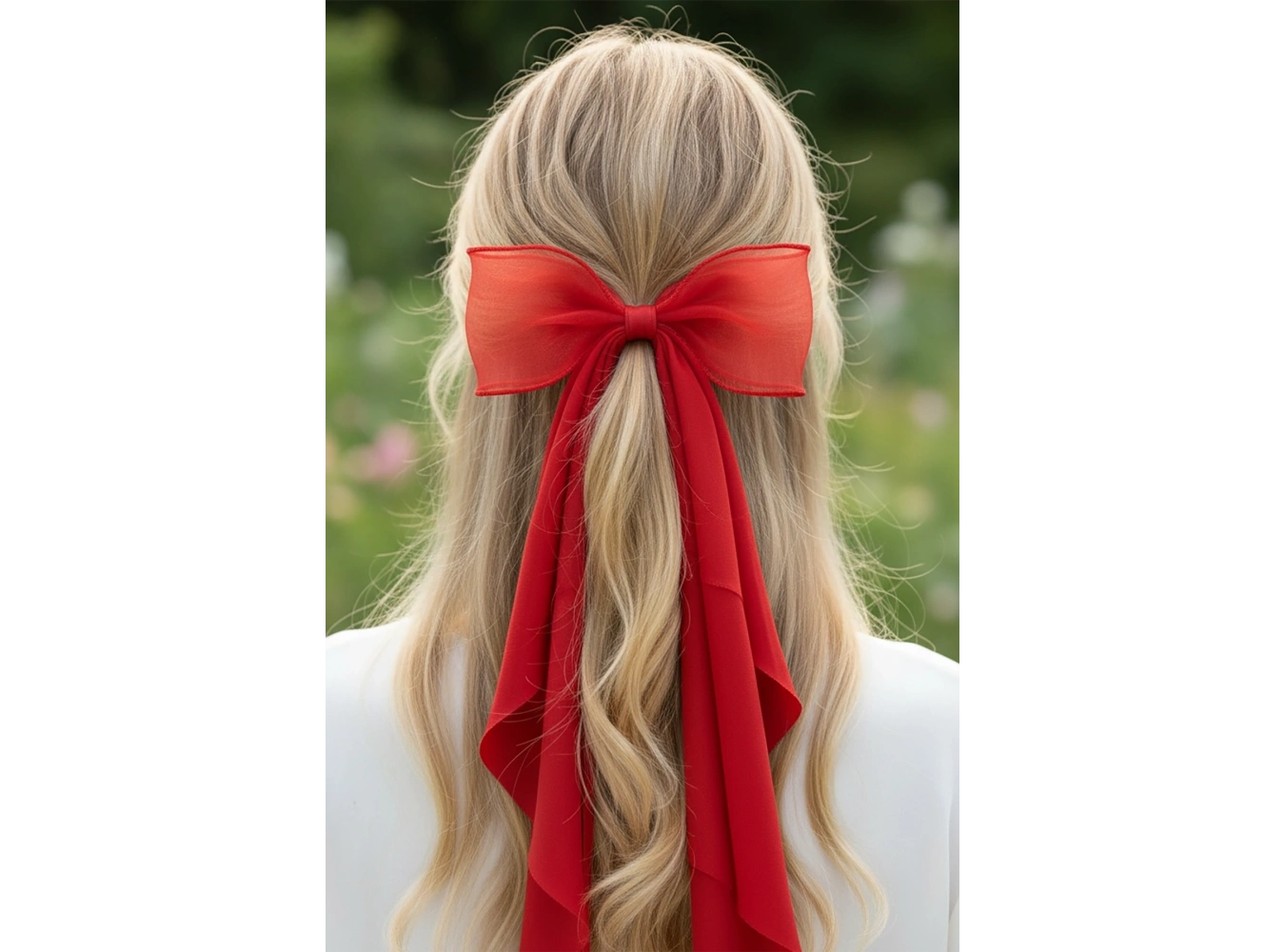 Kırmızı Renk Kurdele Detaylı Pens Toka