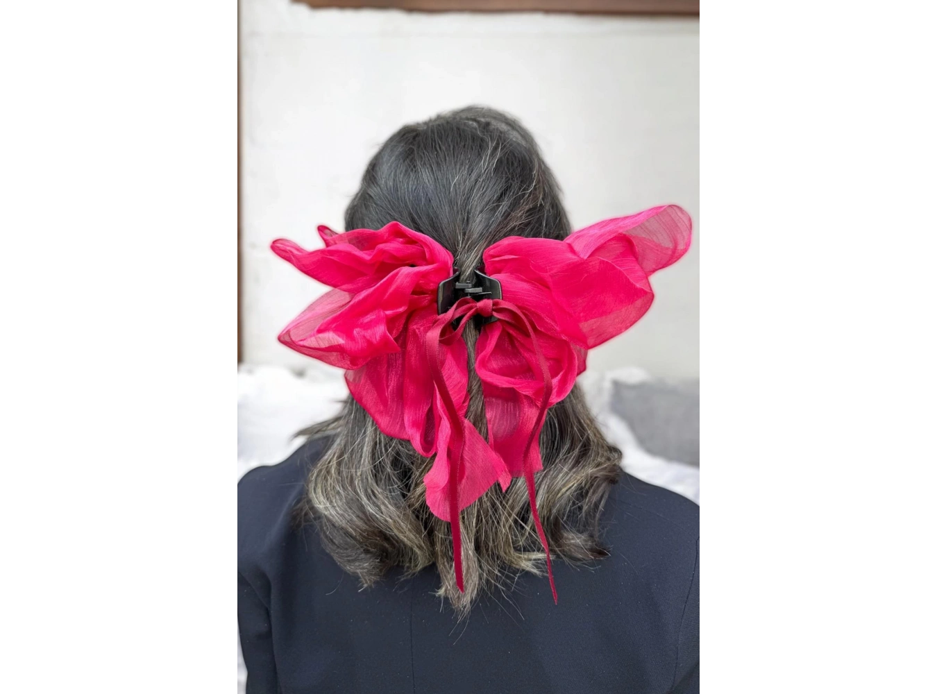 Kırmızı Renk Kurdele Figürlü Mandal Toka