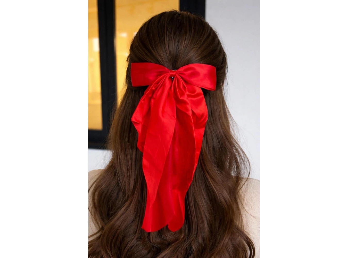 Kırmızı Renk Kurdele Pens Toka