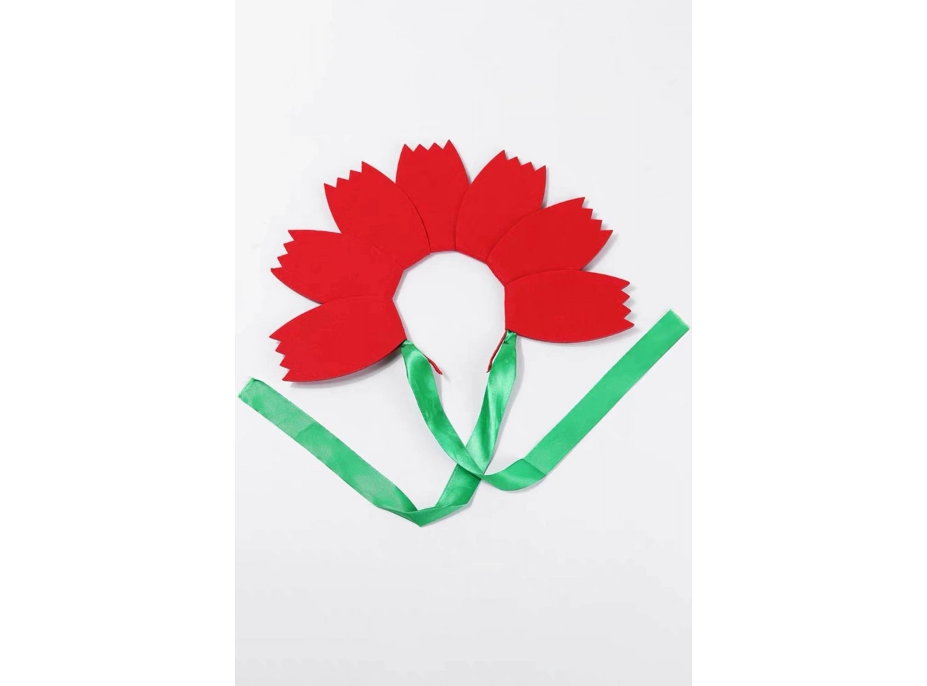 Kırmızı Renk Lale Figürlü Tasarım Taç