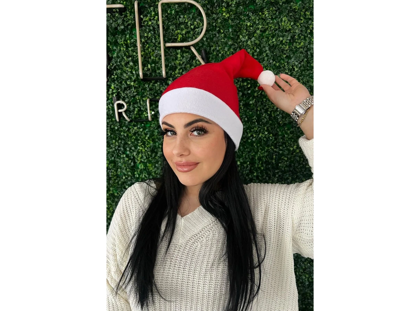 Kırmızı Renk Noel Baba Şapkası