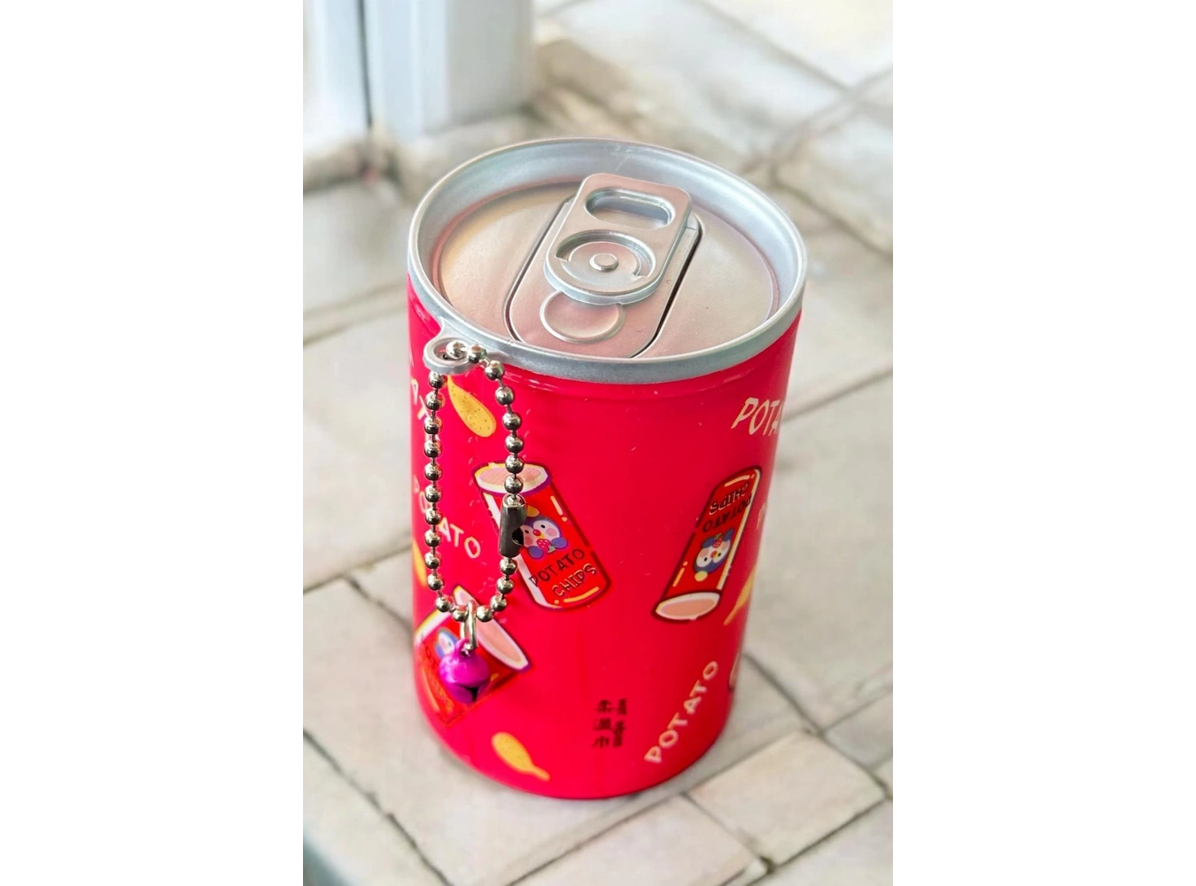 Kırmızı Renk Patates Figürlü Anahtarlık Detaylı Kutulu Islak Mendil