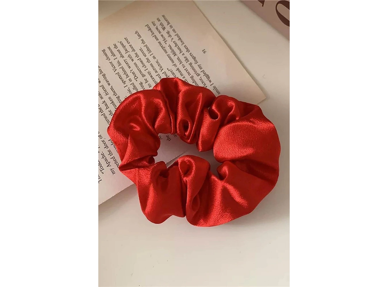 Kırmızı Renk Saten Kına Gecesi Hediyelik Simit Toka