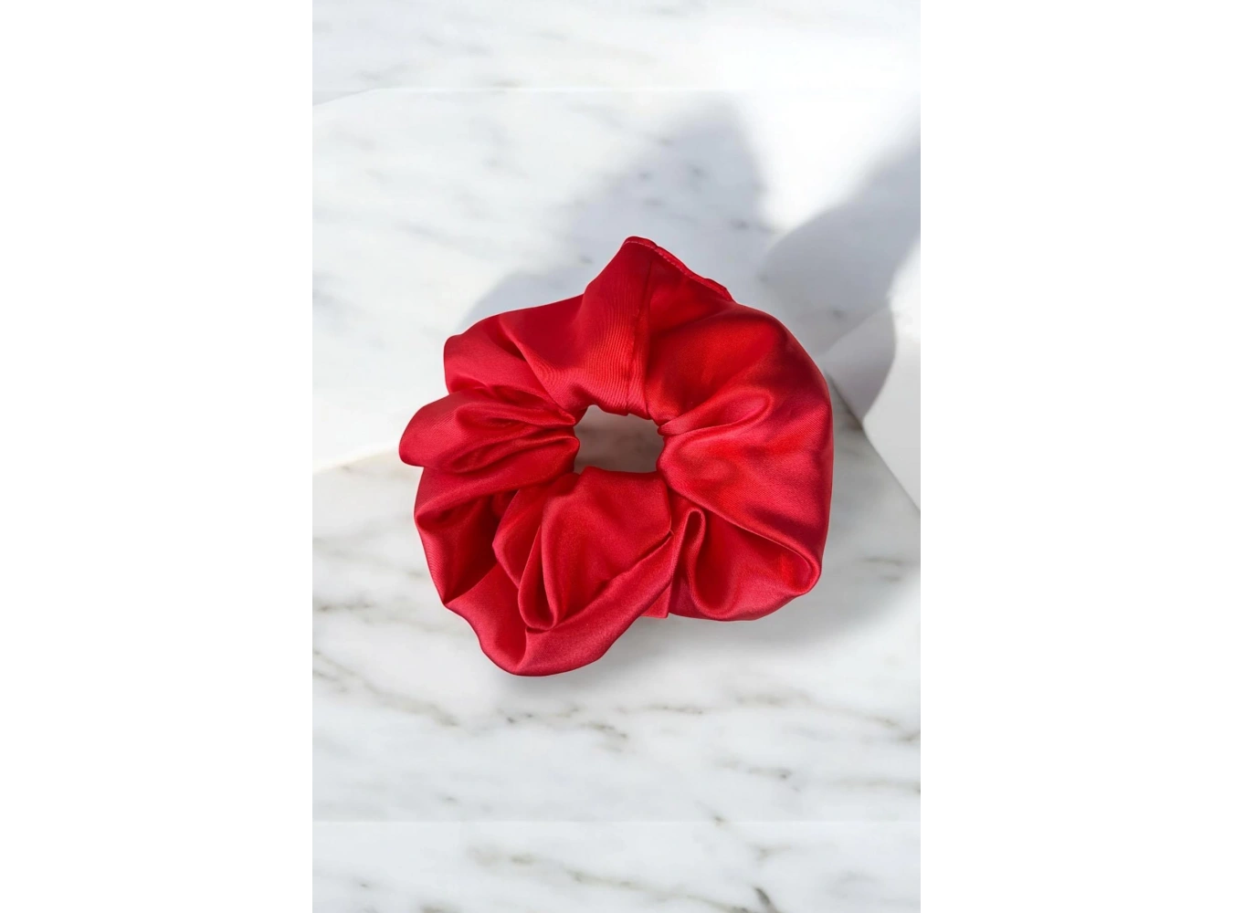 Kırmızı Renk Saten Simit Toka