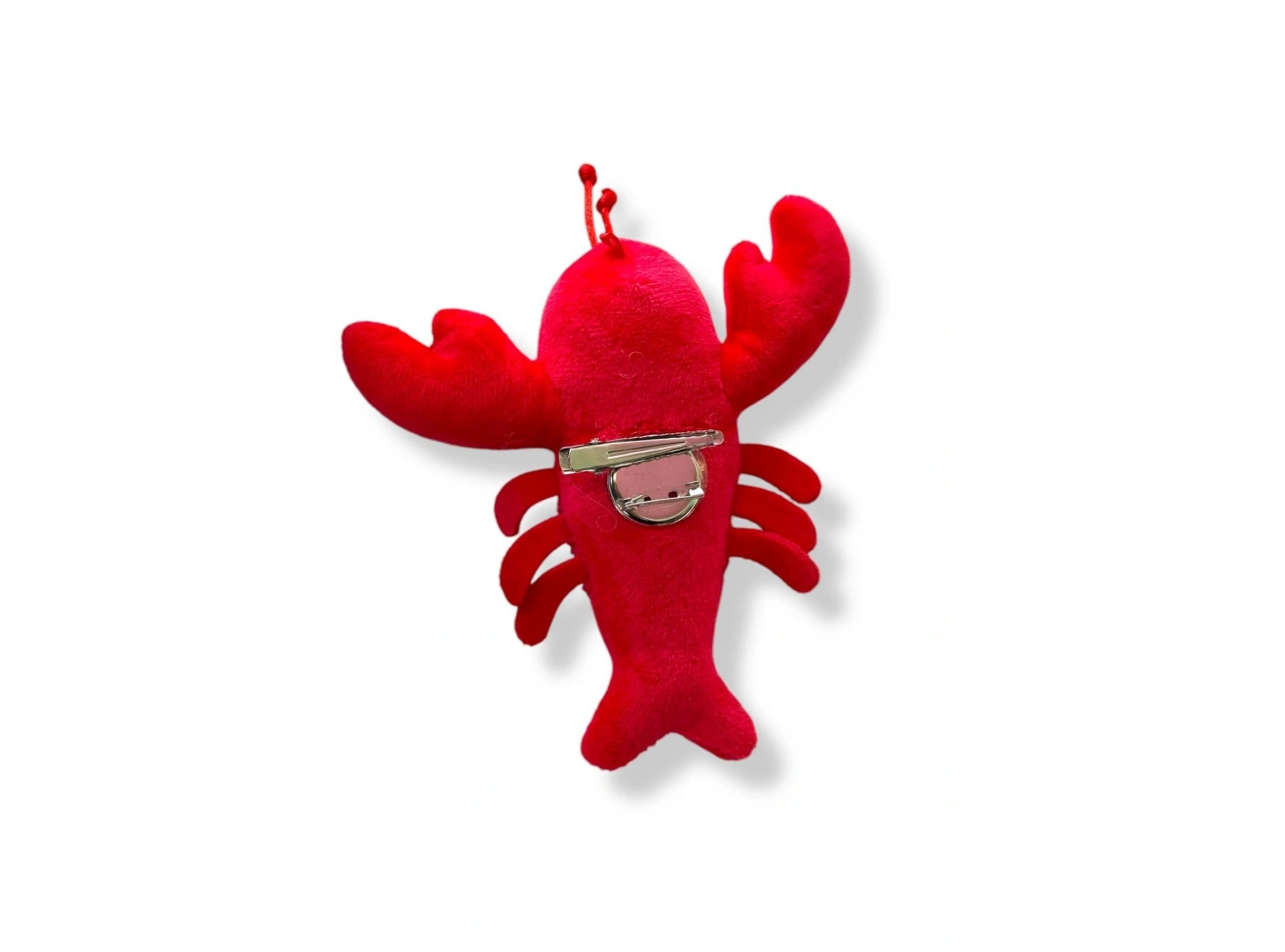 Kırmızı Renk Yengeç Figürlü Rozet/ Toka