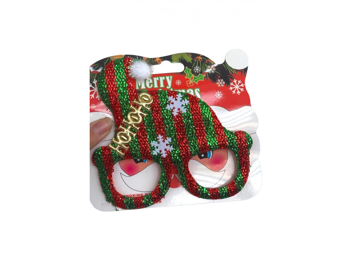 Kırmızı Renk Yılbaşı Temalı Gözlük