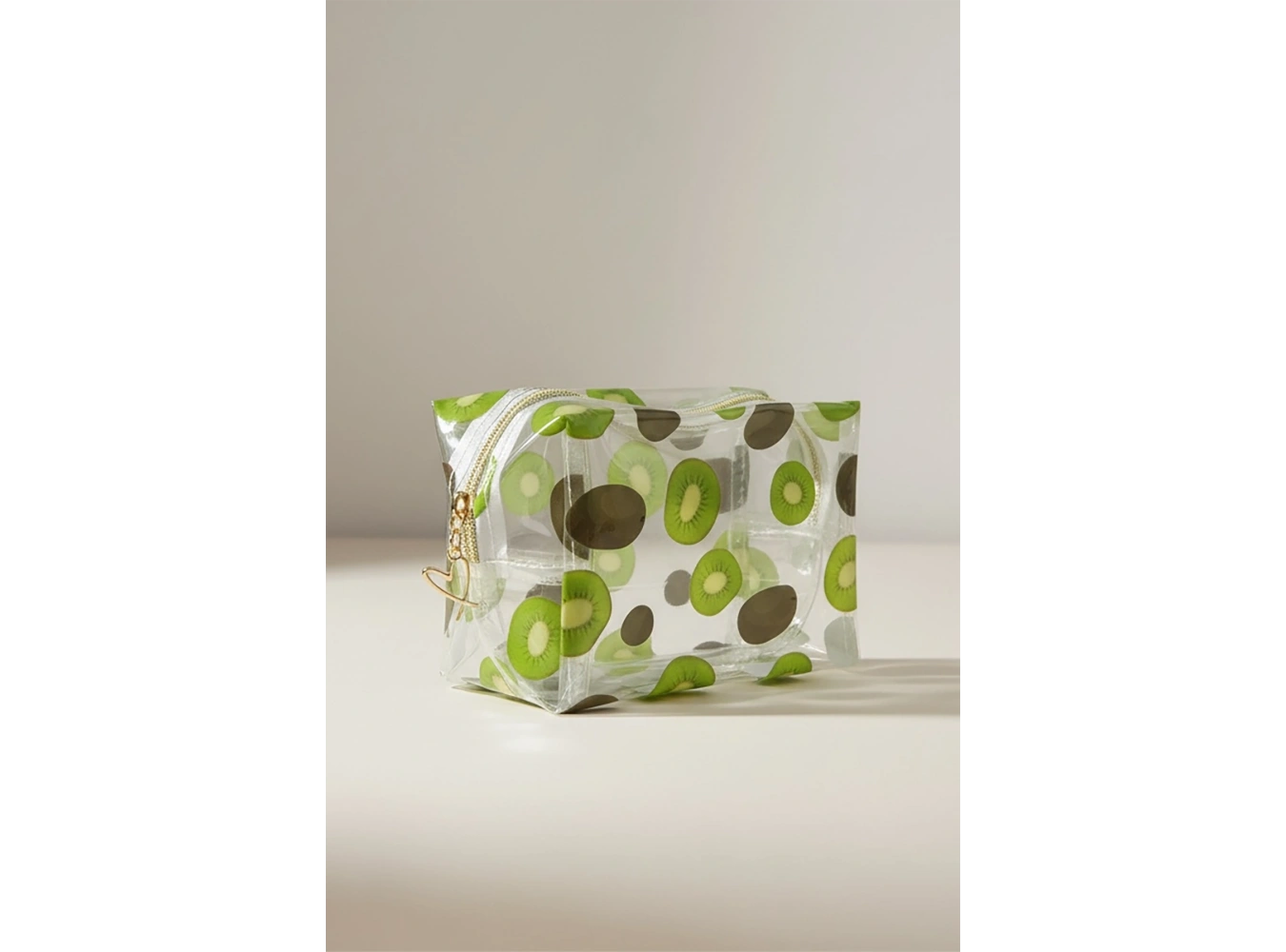Kivi Figürlü Şeffaf Makyaj Çantası