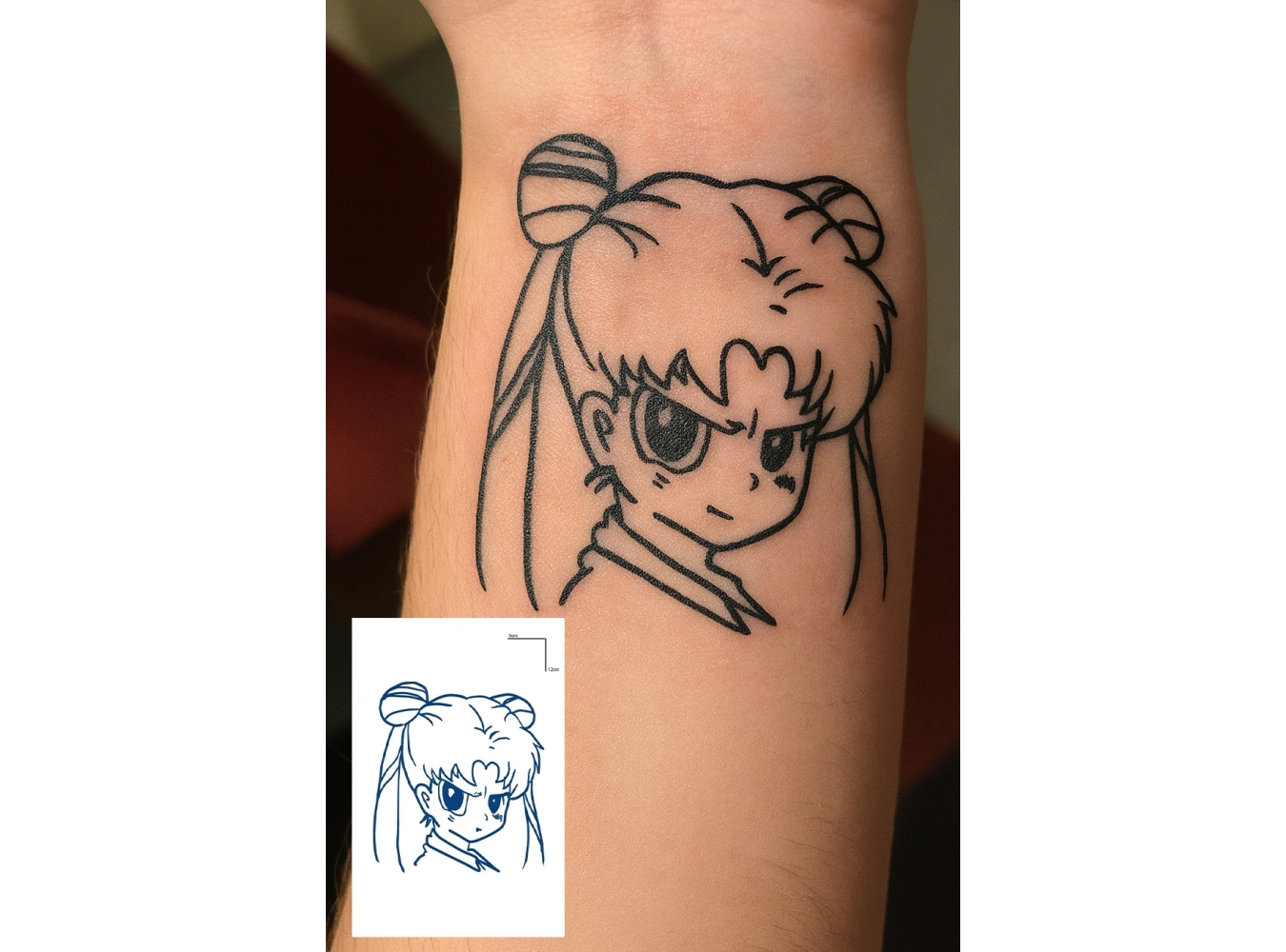 Kız Figürlü 12 Saat Sonra Kararan Geçici Dövme Tattoo