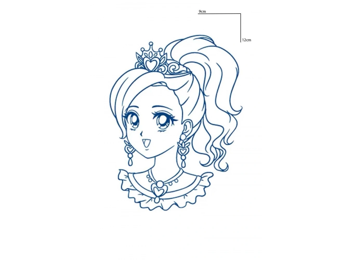 Kız Figürlü 12 Saat Sonra Kararan Geçici Dövme Tattoo