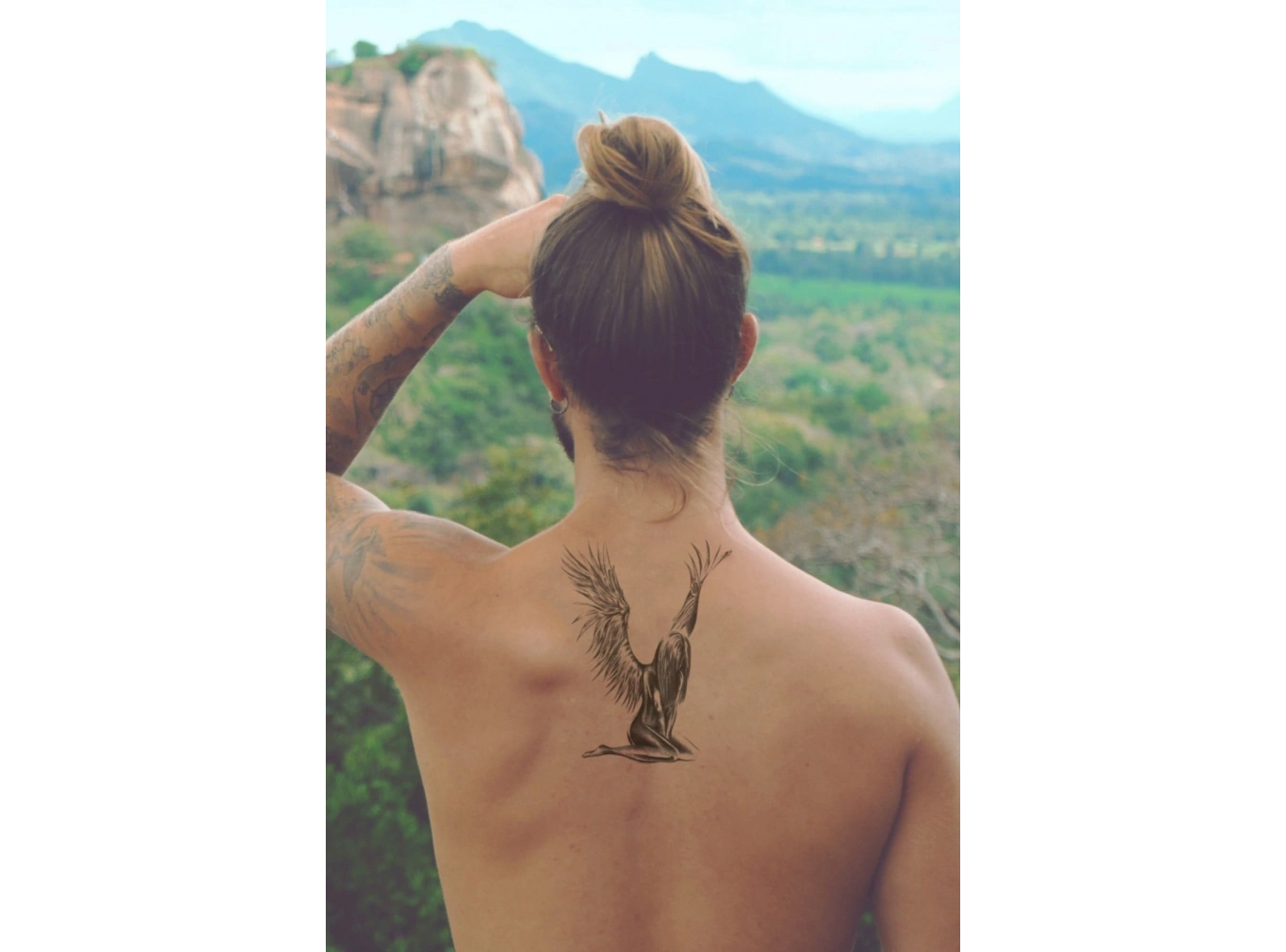 Kız Kanat Büyük Geçici Dövme Tattoo