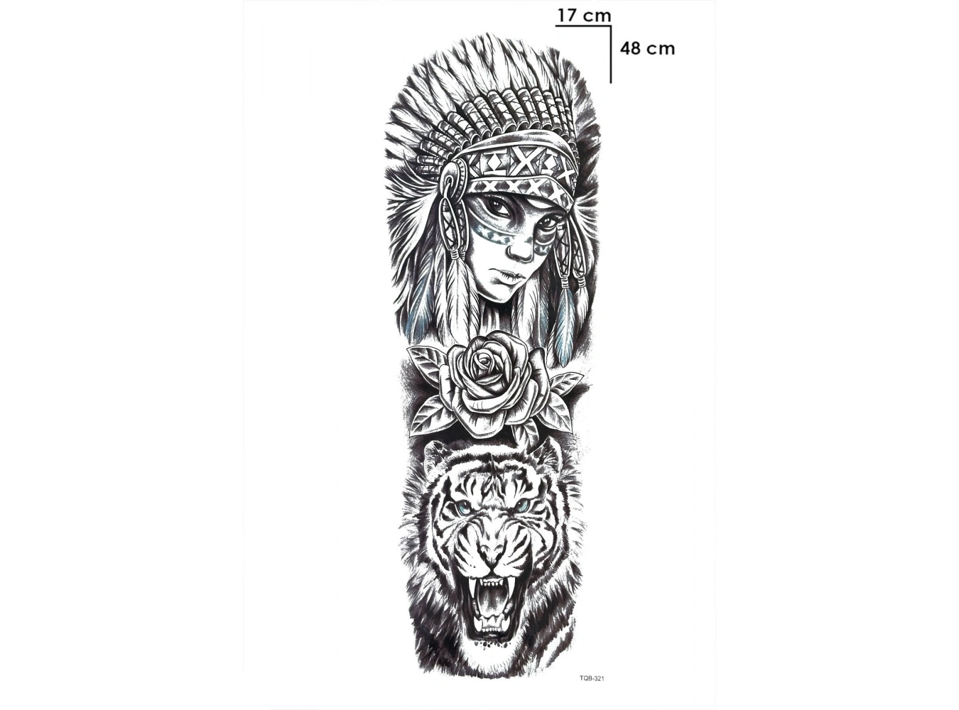 Kızılderili Kol Geçici Dövme Tattoo