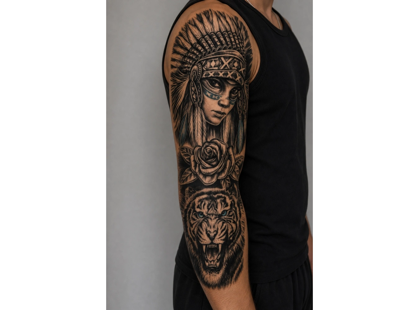 Kızılderili Kol Geçici Dövme Tattoo
