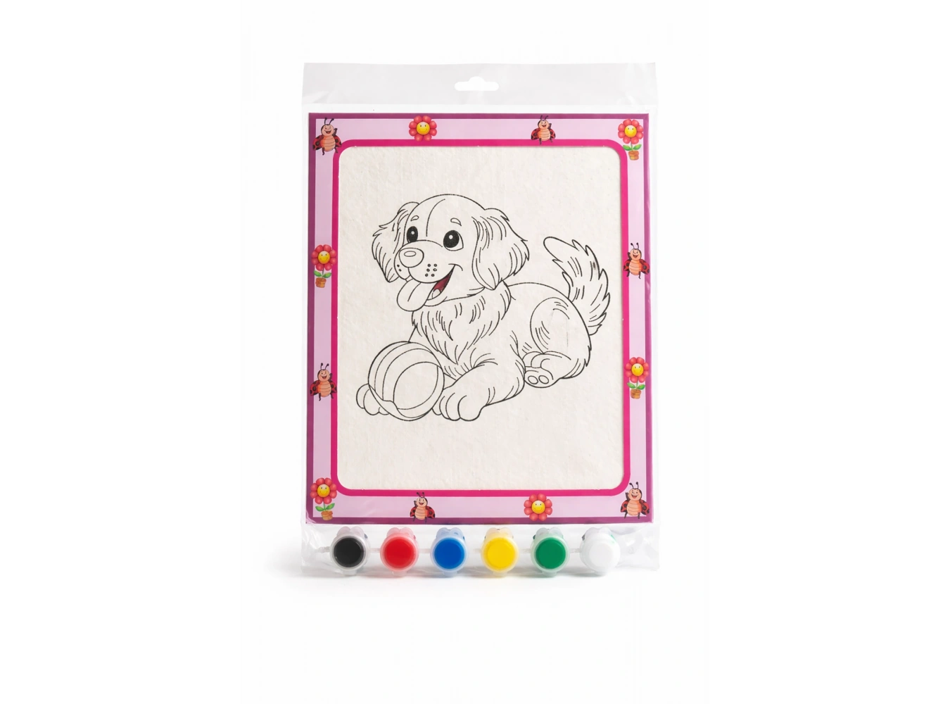 Köpek Desenli Boyama Seti