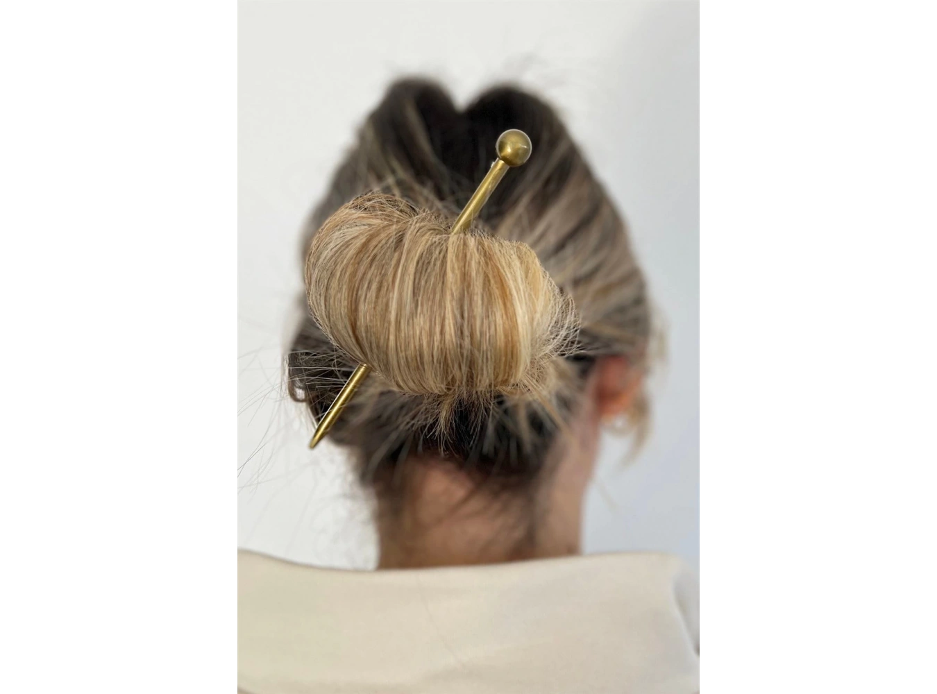 Koyu Altın Renk Topuz toka