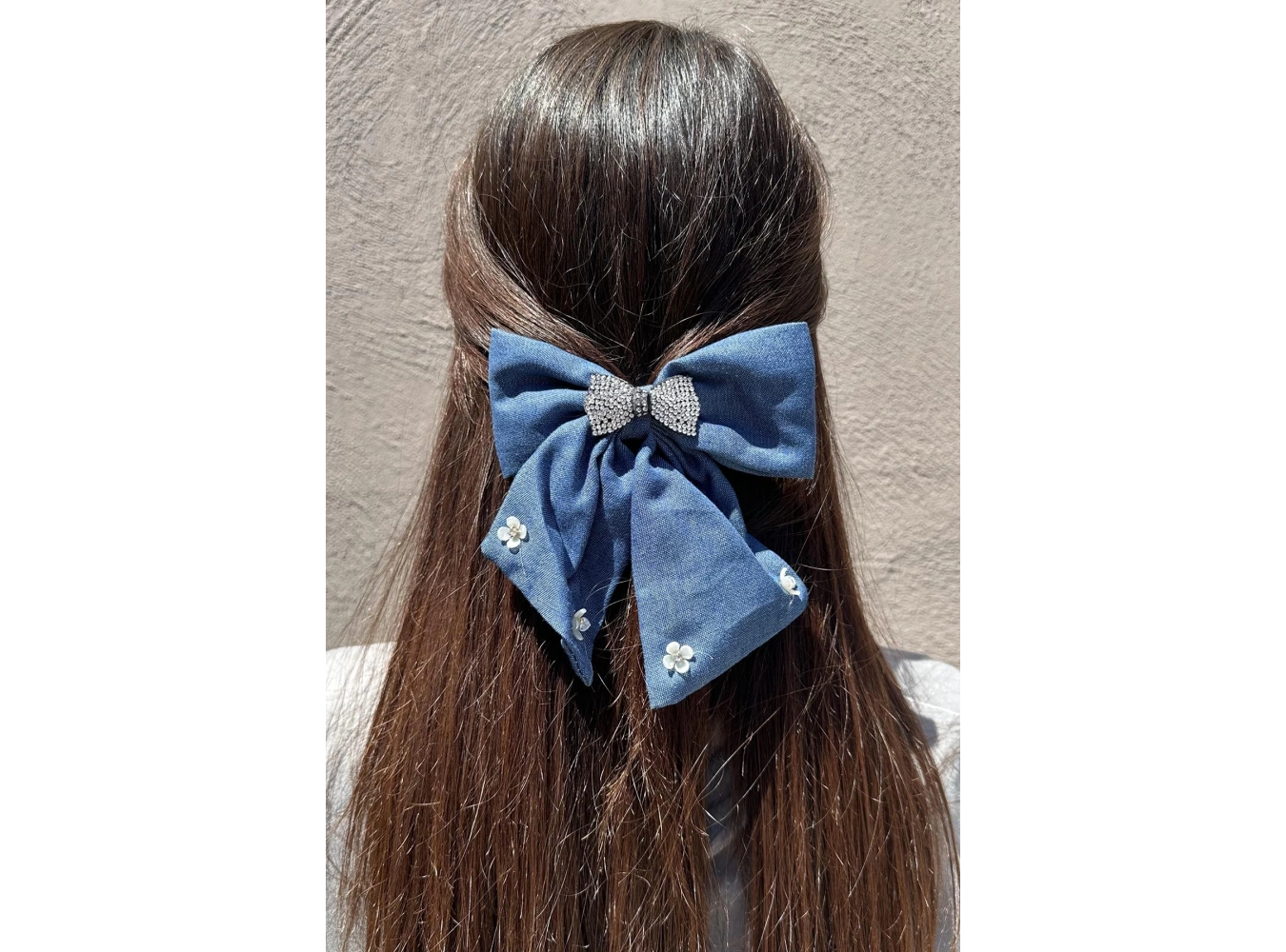 Koyu Mavi Renk Karışık Figürlü Taş Detaylı Otomat Toka