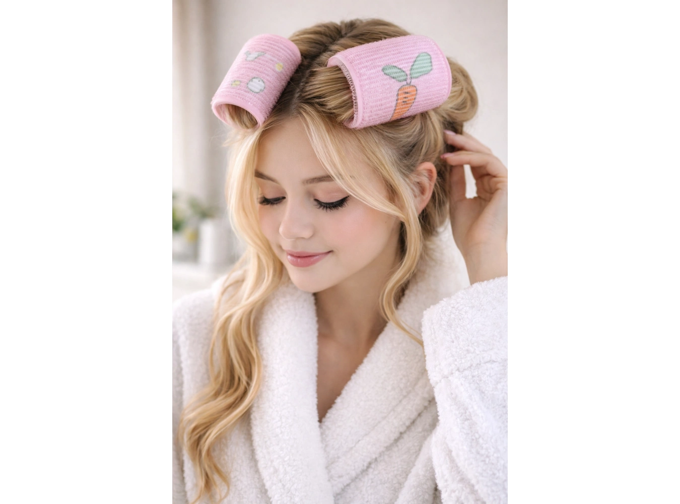 Koyu Pembe Renk İkili Bigudi