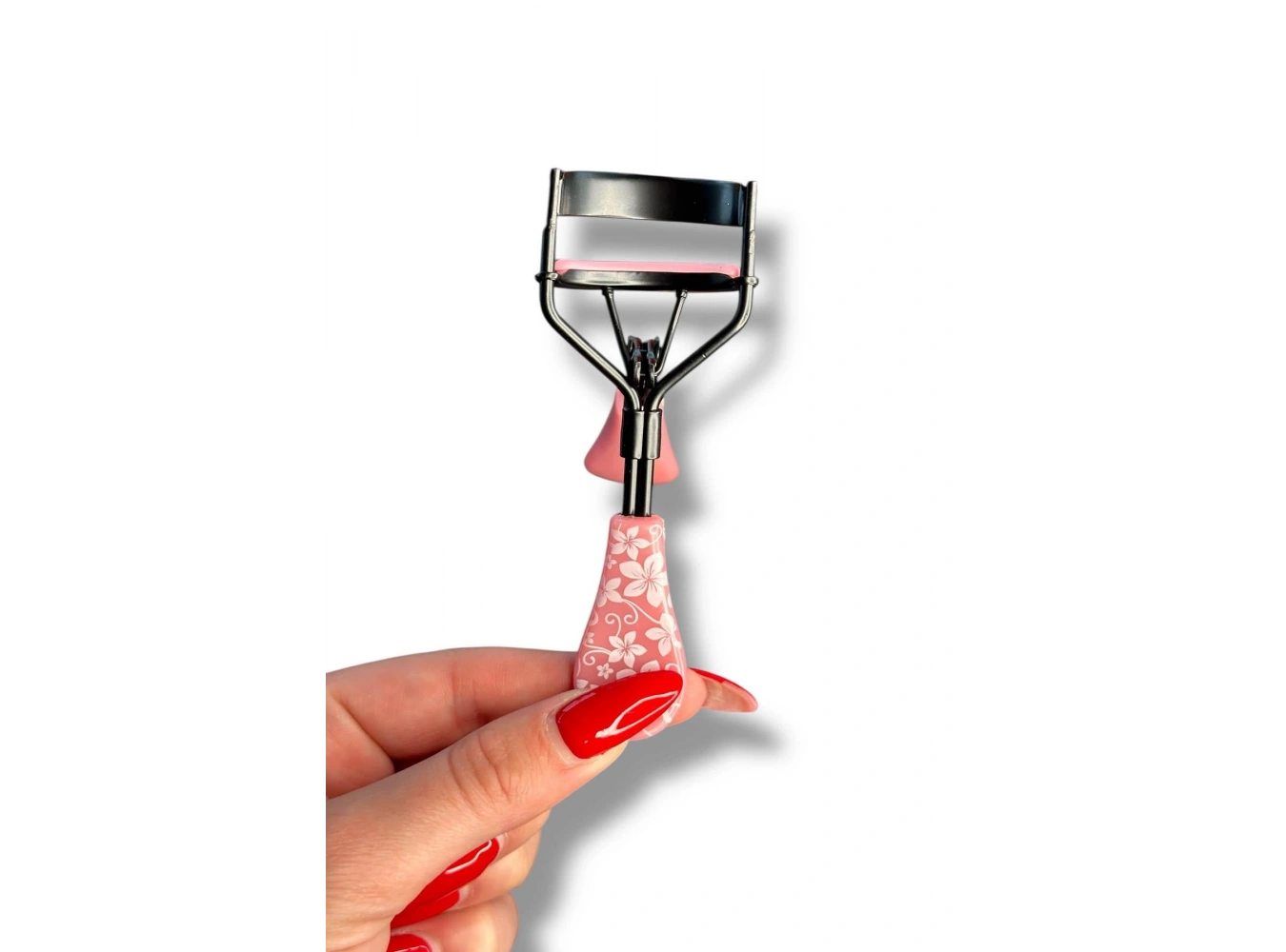 Koyu Pembe Renk Kirpik Kıvırıcı/ Kirpik Kıvırma Aparatı