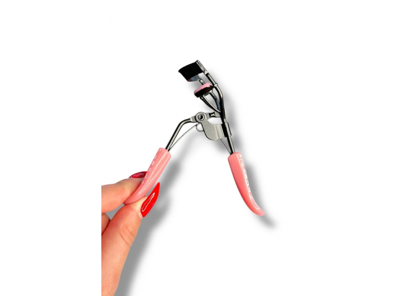 Koyu Pembe Renk Kirpik Kıvırıcı/ Kirpik Kıvırma Aparatı