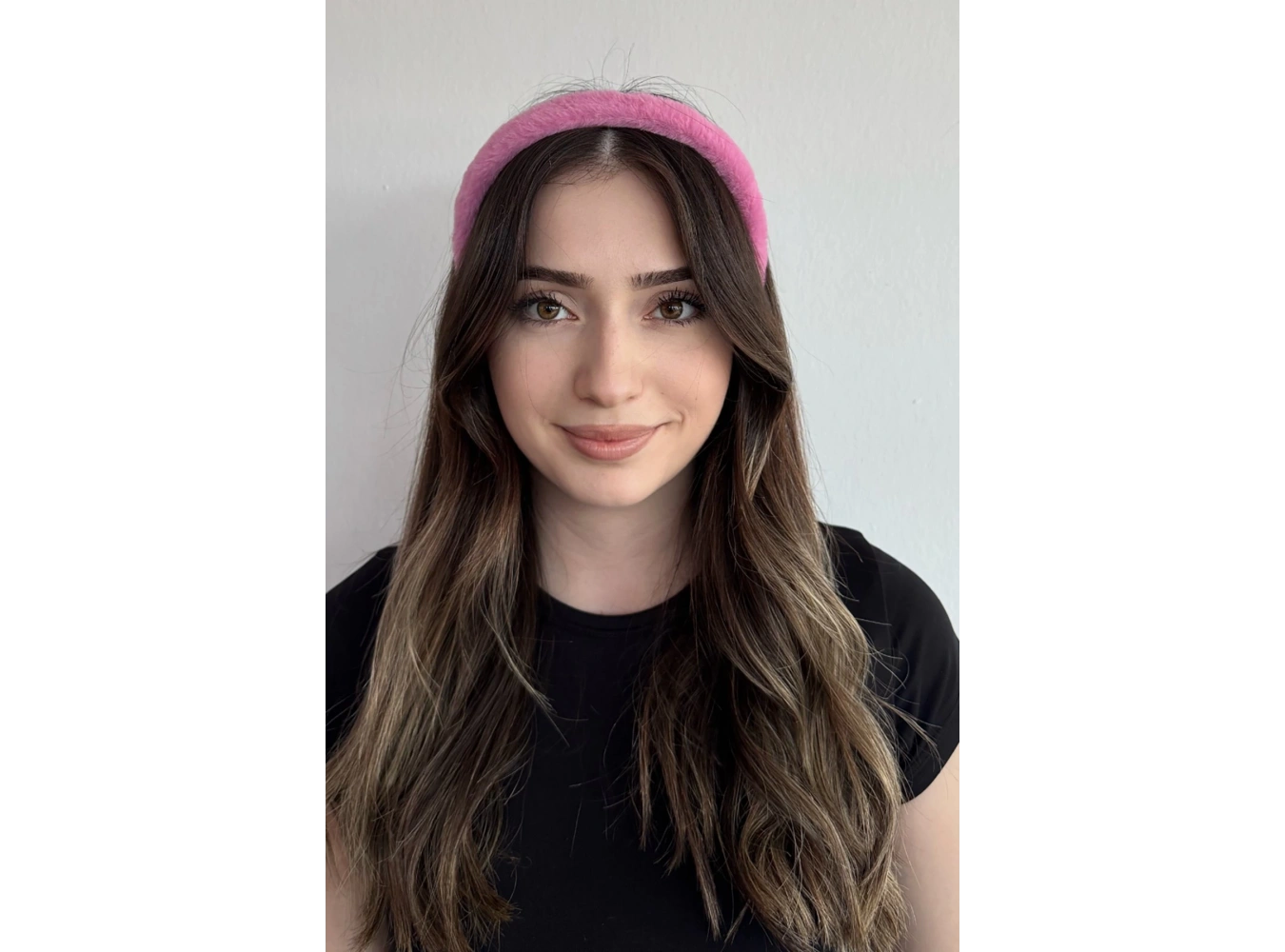 Koyu Pembe Renk Peluş Taç