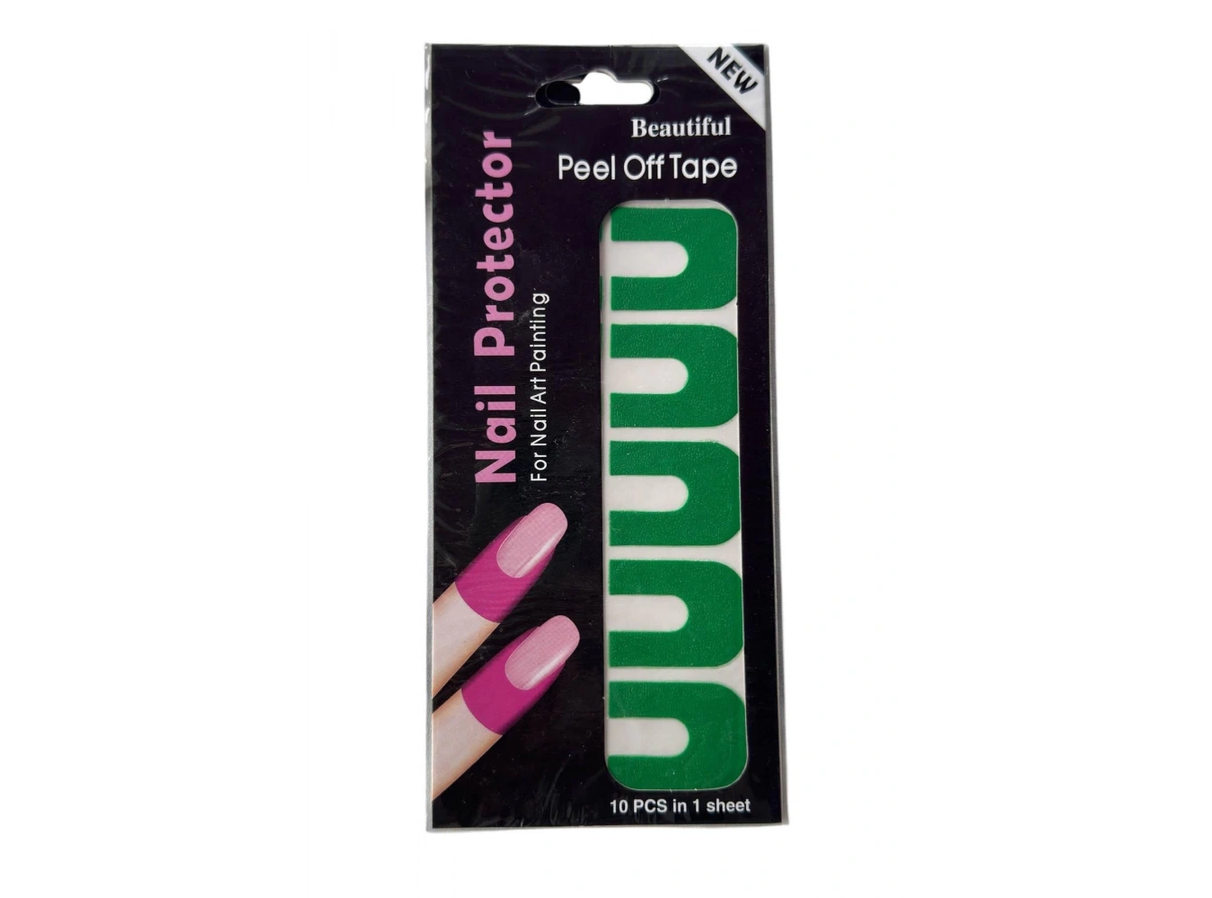 Koyu Yeşil Renk 10lu Oje Koruyucu Soyulabilir Manikür Bandı