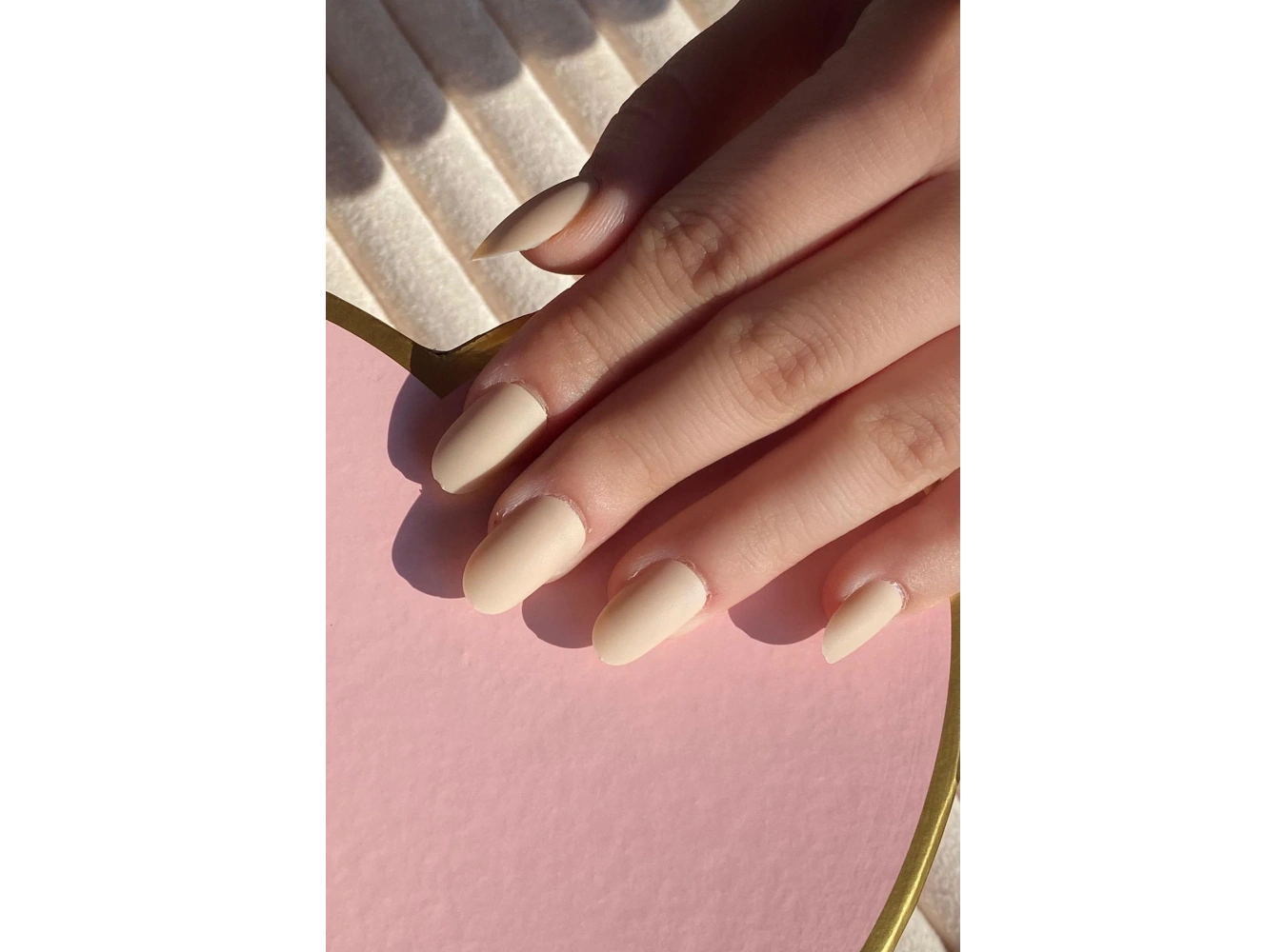 Krem Renk 24lü Takma Tırnak Seti