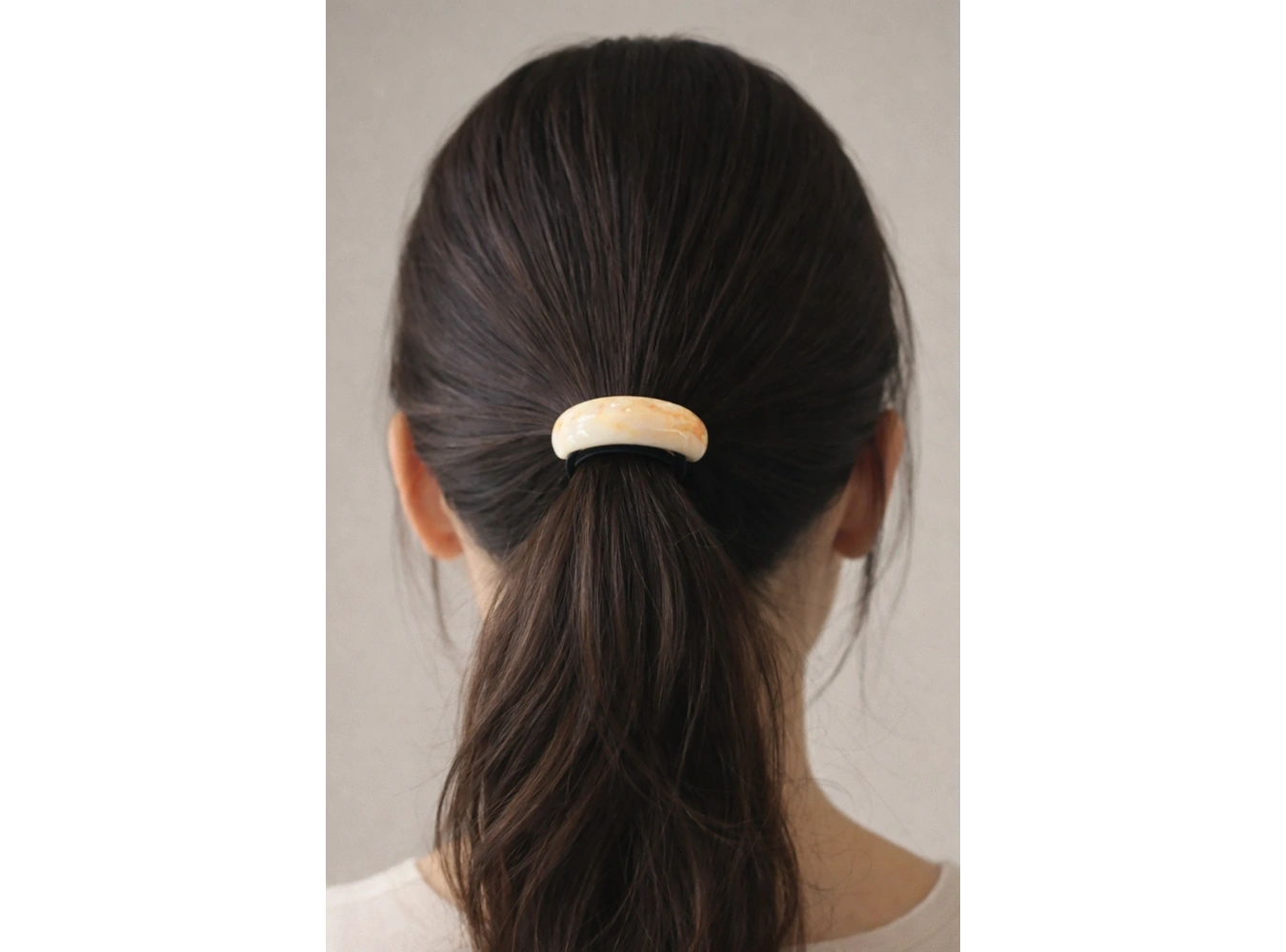 Krem Renk Kemik Lastik Toka