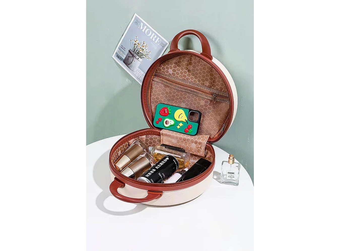 Krem Renk Organizatör El Bavulu