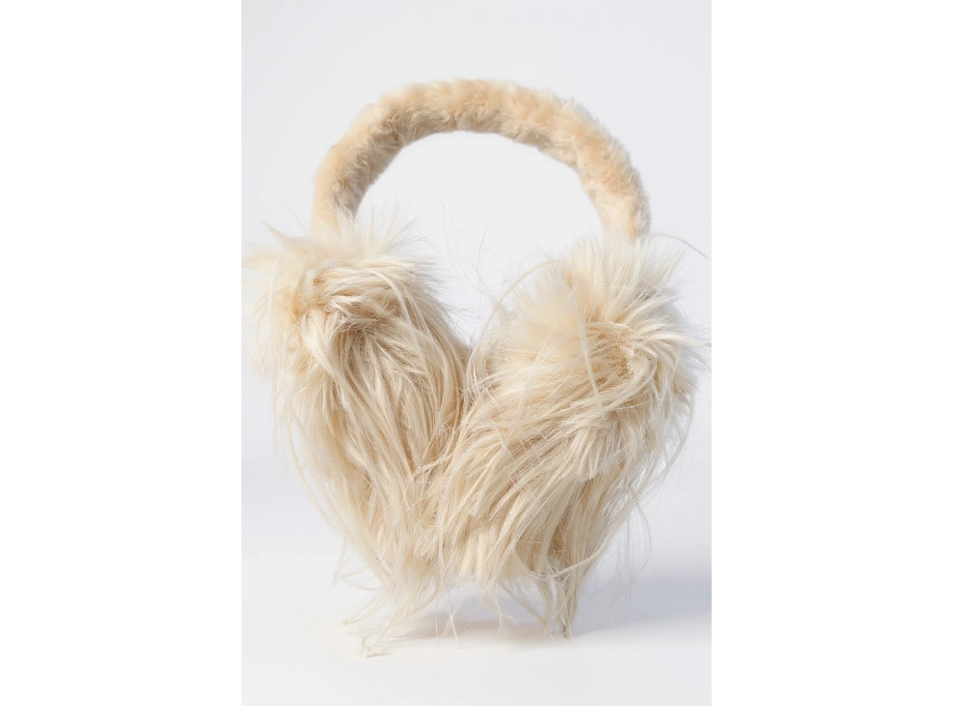 Krem Renk Peluş Kulaklık
