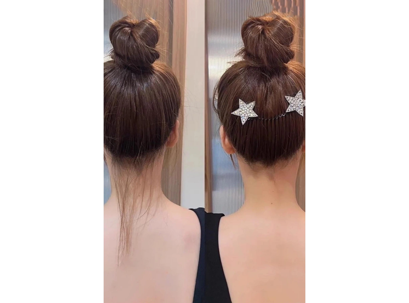 Kristal Taşlı Yıldız Figürlü Hayalet Toka Metal Yaylı Toka