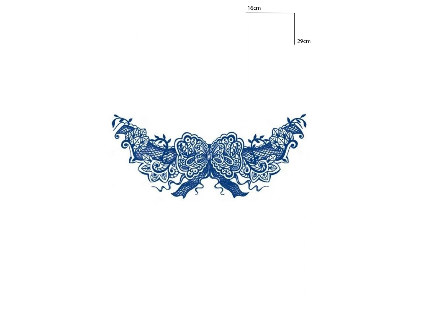 Kurdele Figürlü 12 Saat Sonra Kararan Geçici Dövme Tattoo