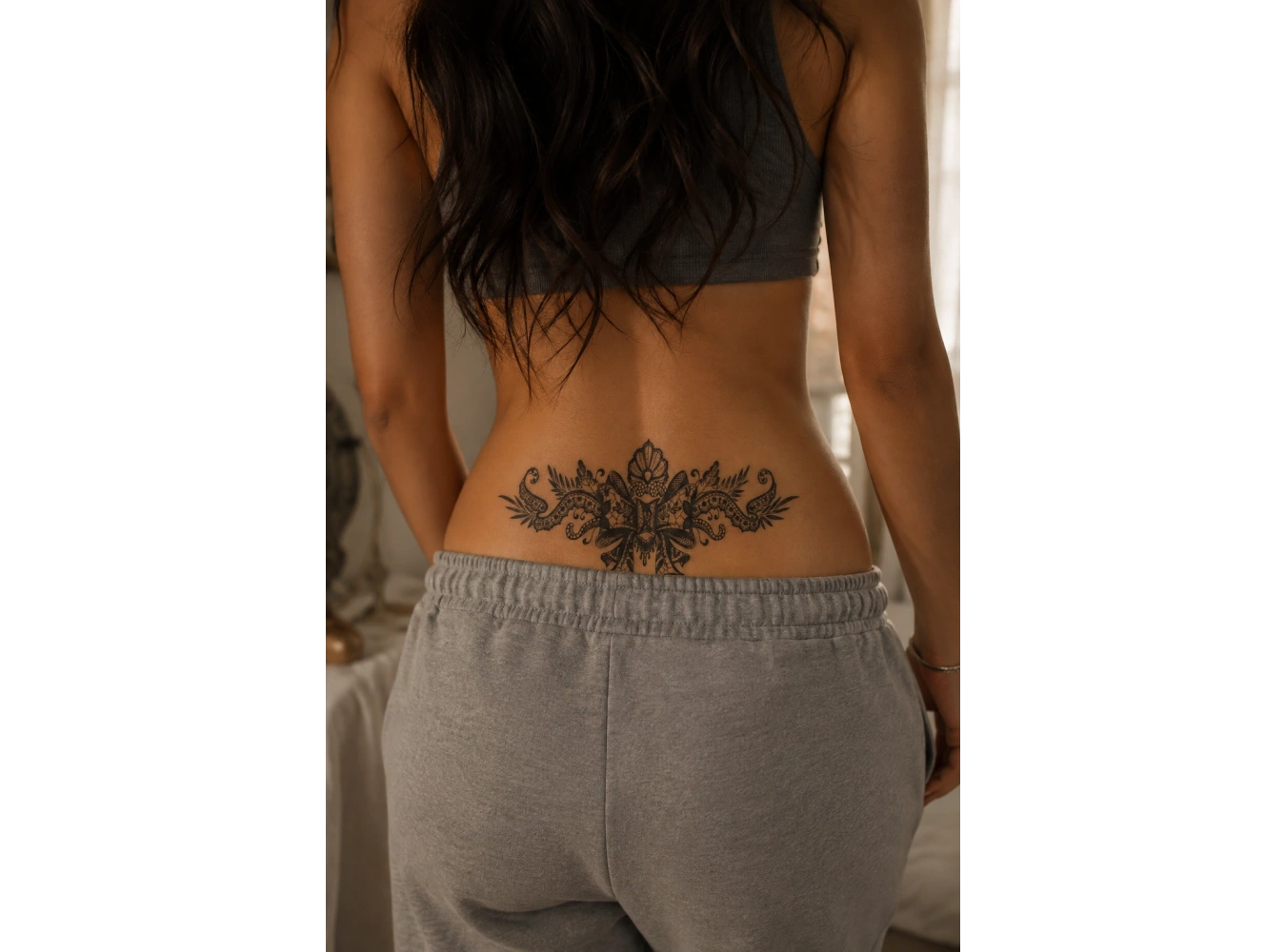 Kurdele Figürlü Sonradan Kararan Yarı Kalıcı Geçici Dövme Tattoo
