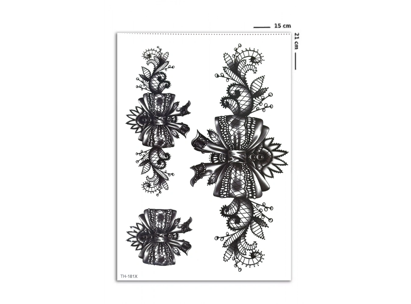Kurdele Motifli Geçici Dövme Tattoo
