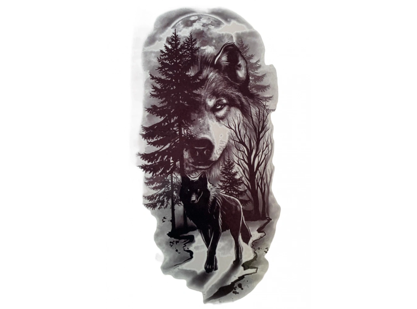 Kurt Figürlü Geçici Dövme Tattoo