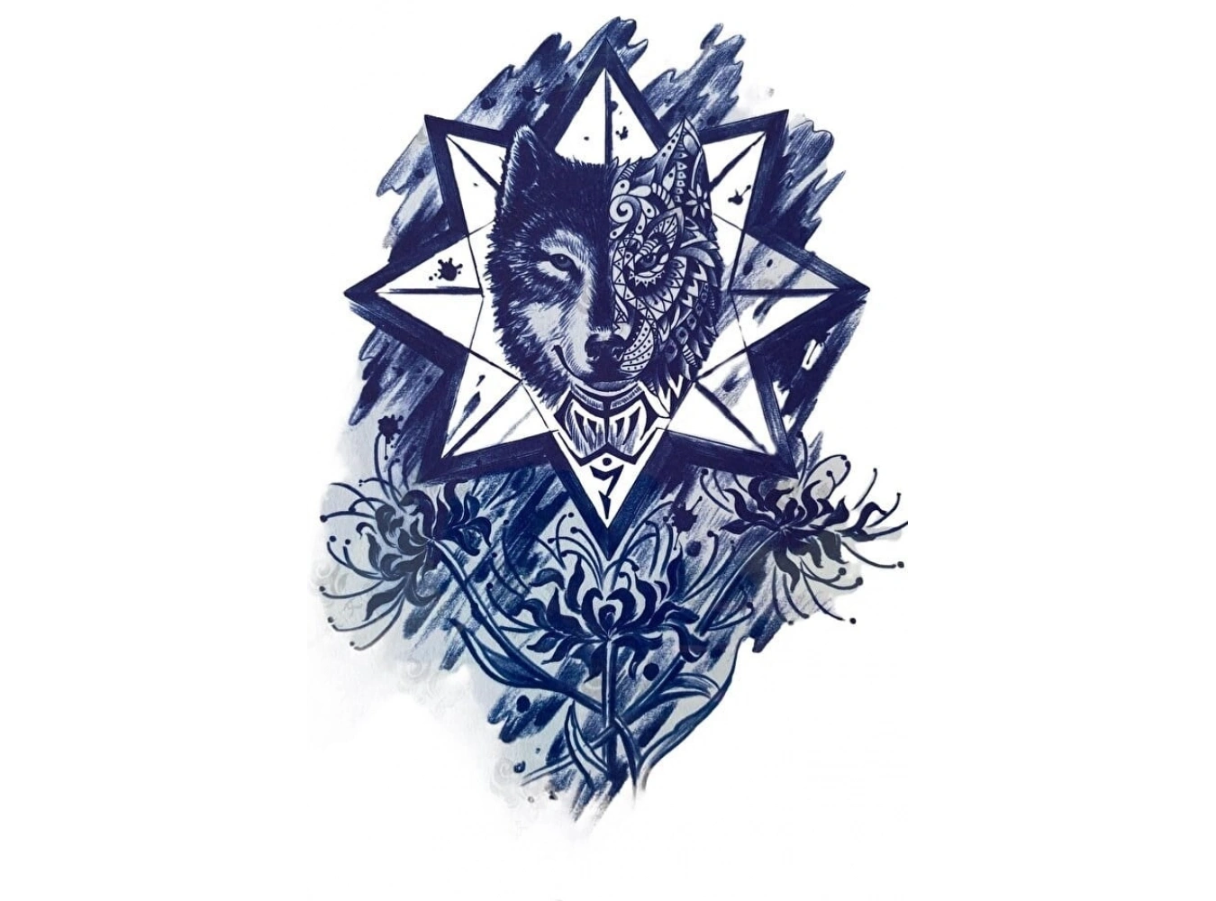 Kurt Sonradan Kararan Yarı Kalıcı Geçici Dövme Tattoo