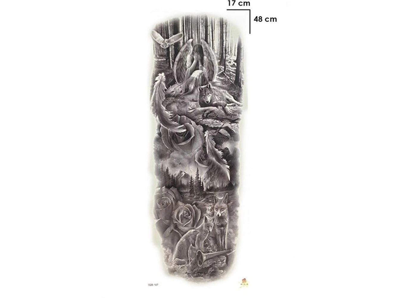 Kurt Ve Melek Geçici Dövme Tattoo