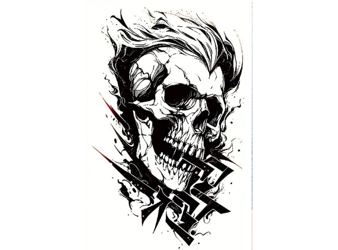 Kurukafa Geçici Dövme Tattoo