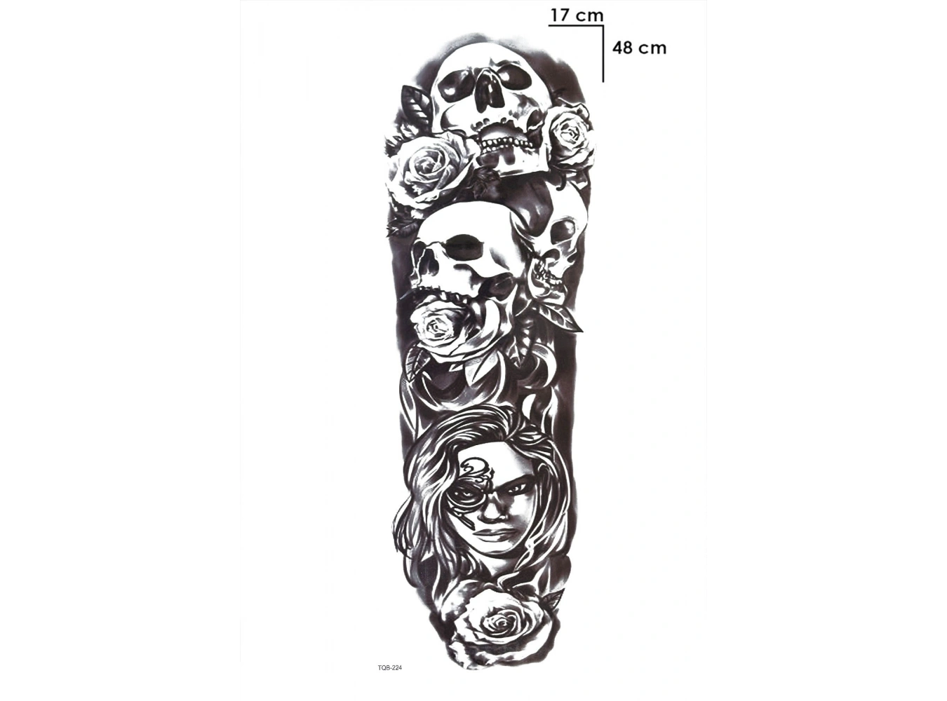 Kurukafa Kol Geçici Dövme Tattoo