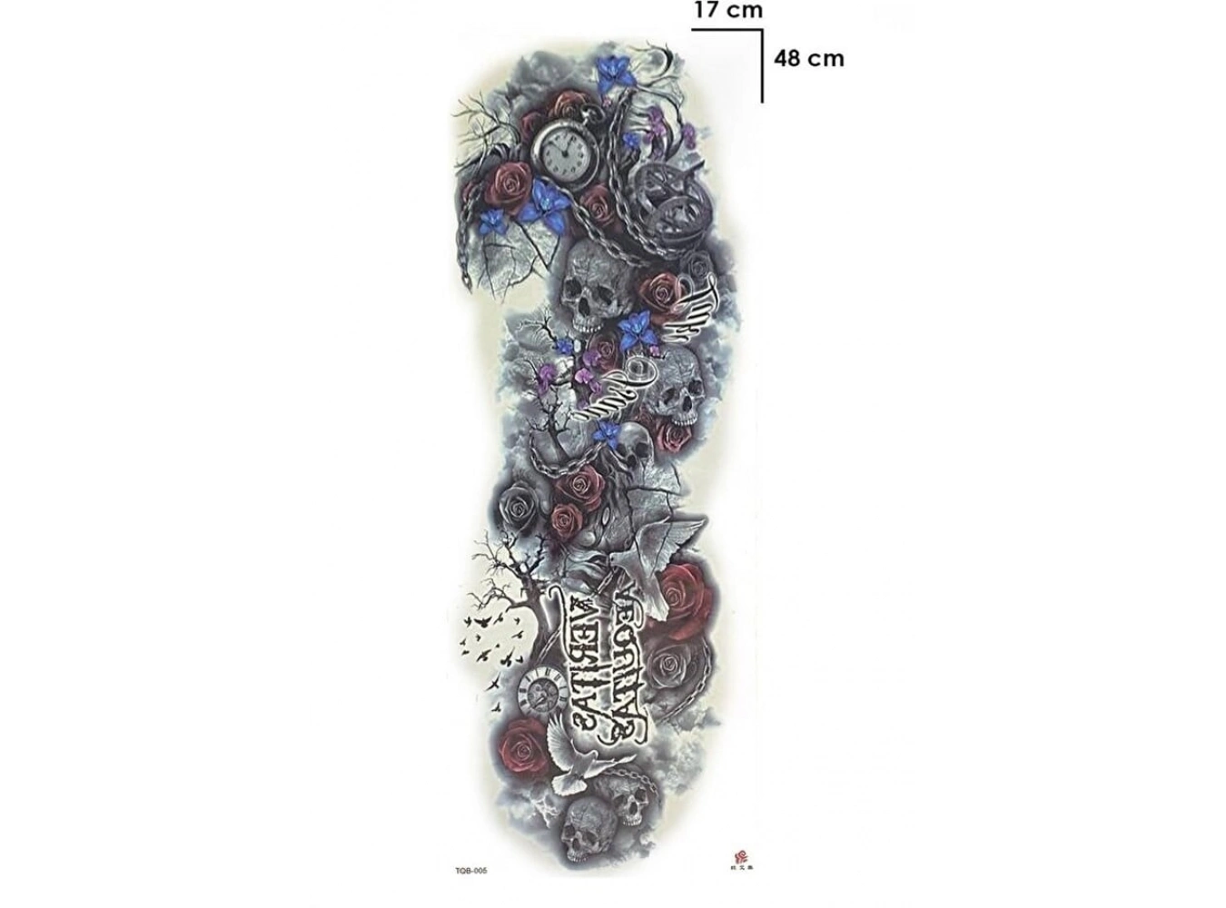 Kurukafa Kol Geçici Dövme Tattoo
