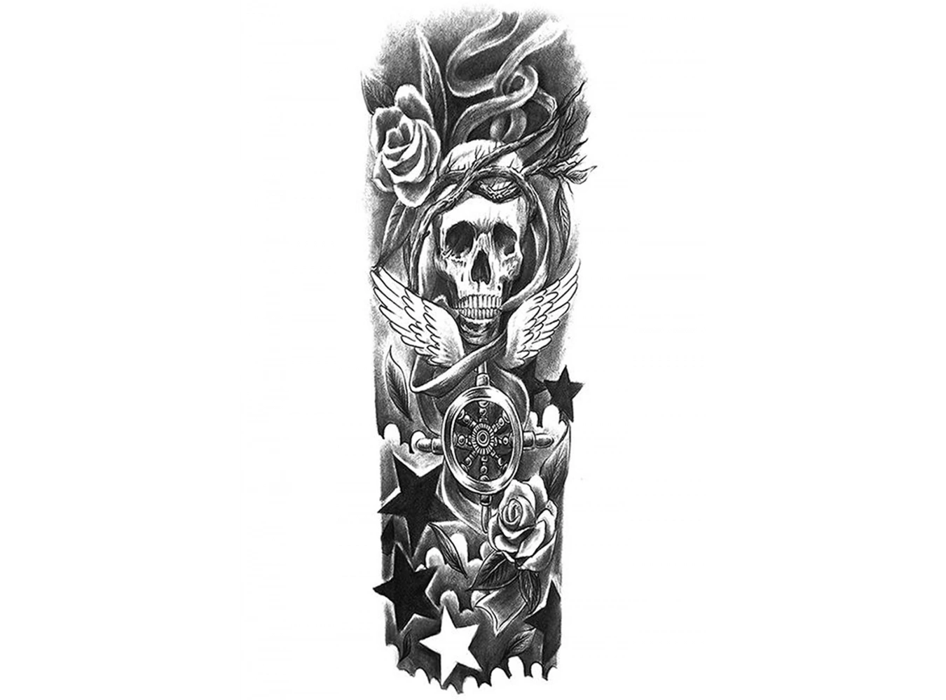 Kurukafa Kol Geçici Dövme Tattoo