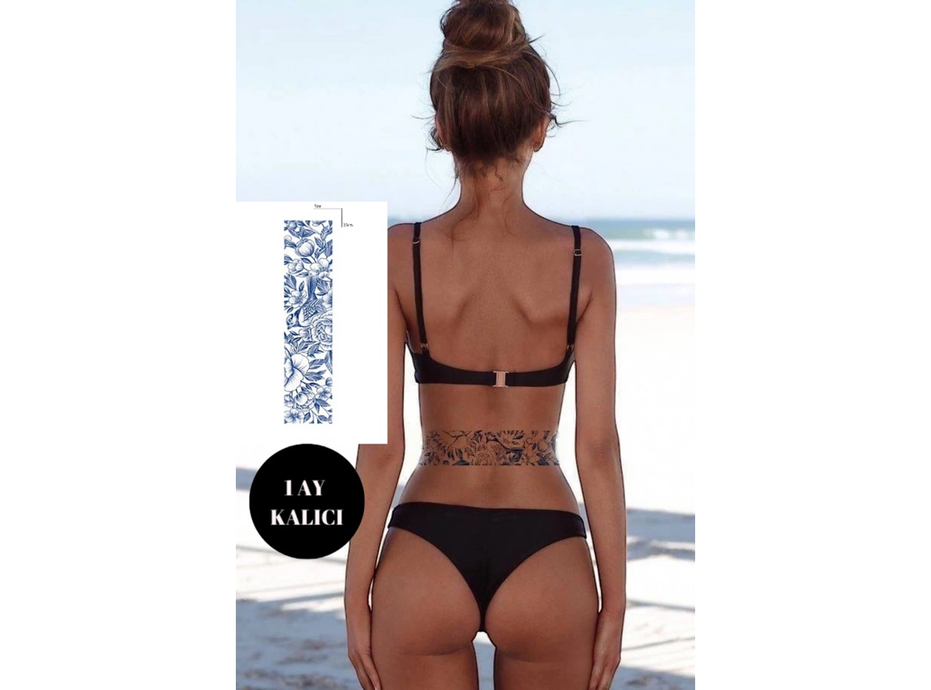 Kuş Figürlü 12 Saat Sonra Kararan Geçici Dövme Tattoo