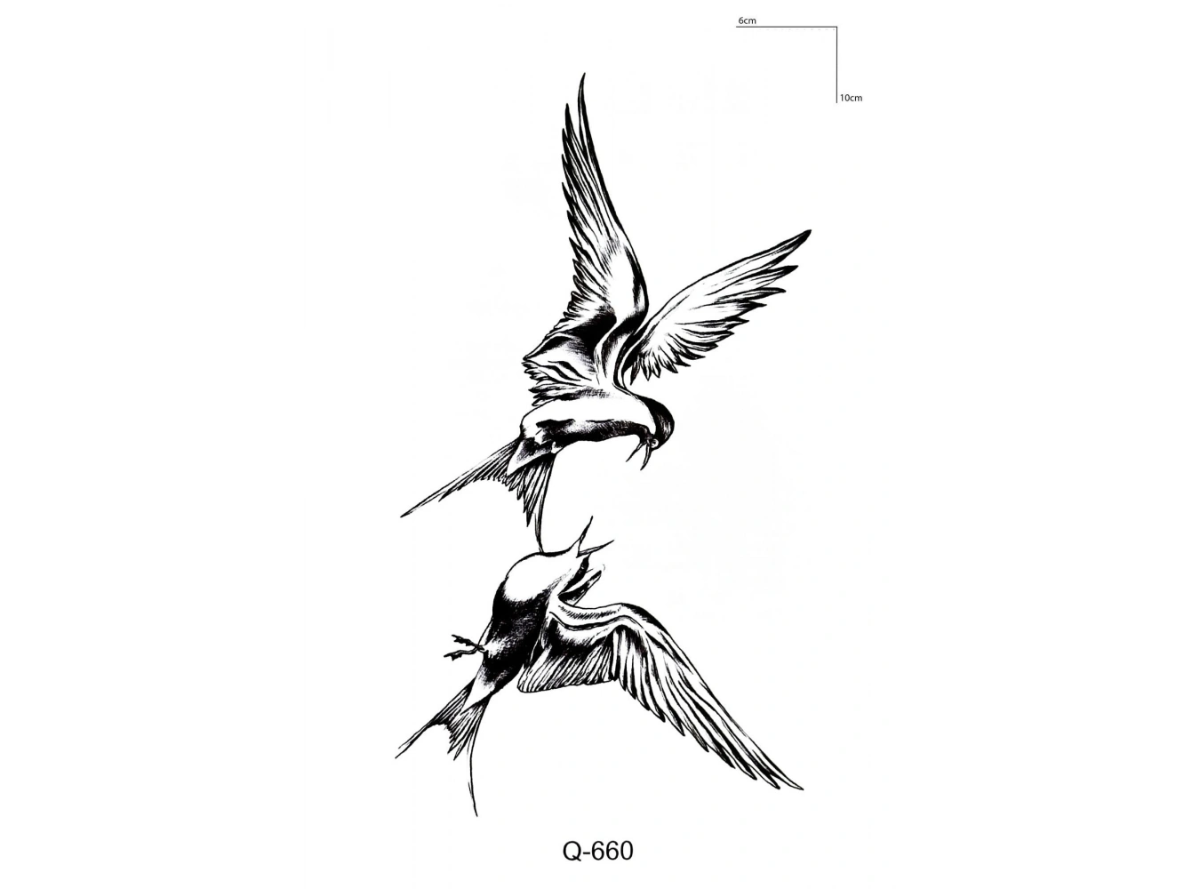 Kuş Mini Geçici Dövme Tattoo