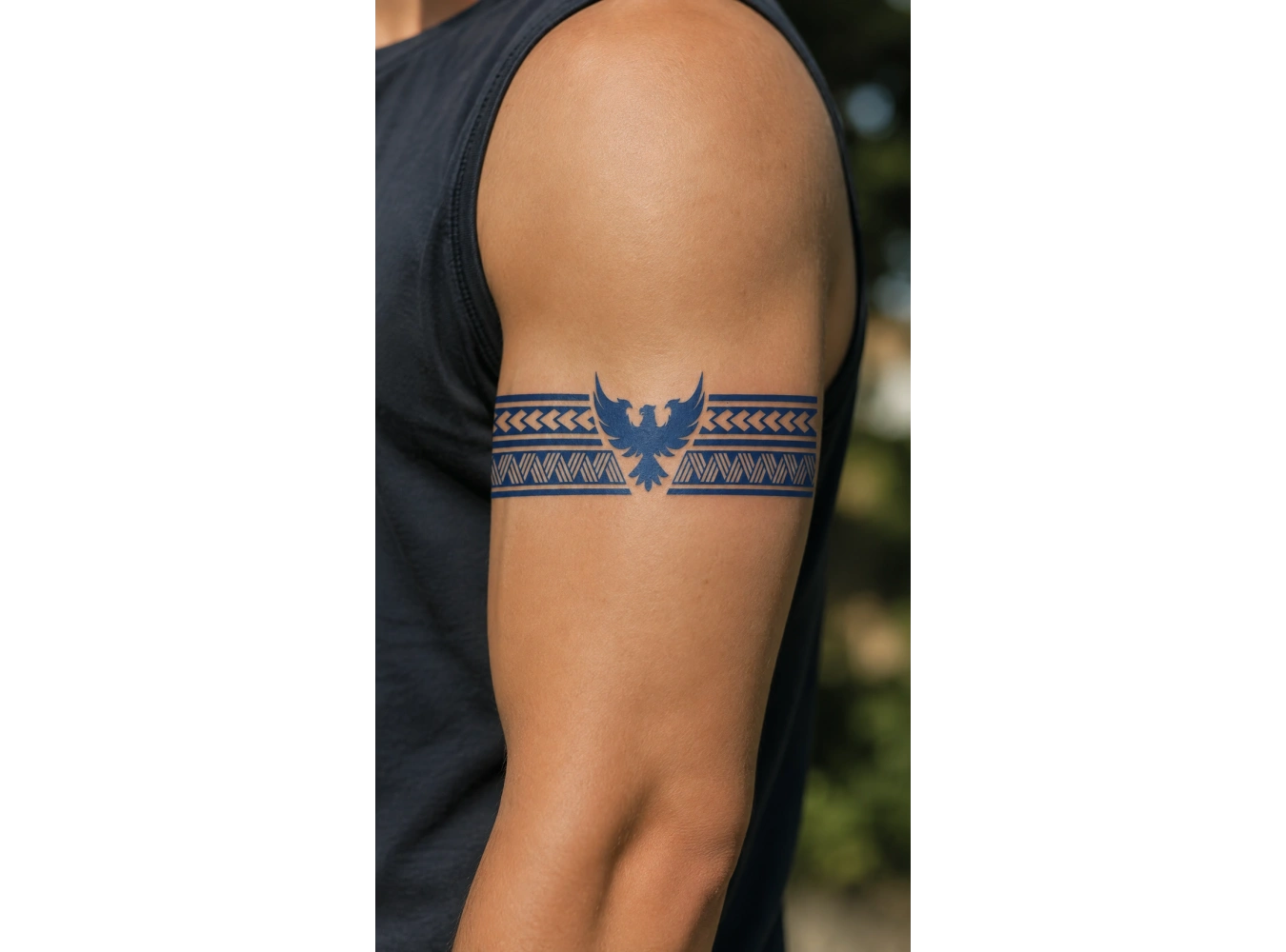 Kuş Şerit Sonradan Kararan Yarı Kalıcı Geçici Dövme Tattoo