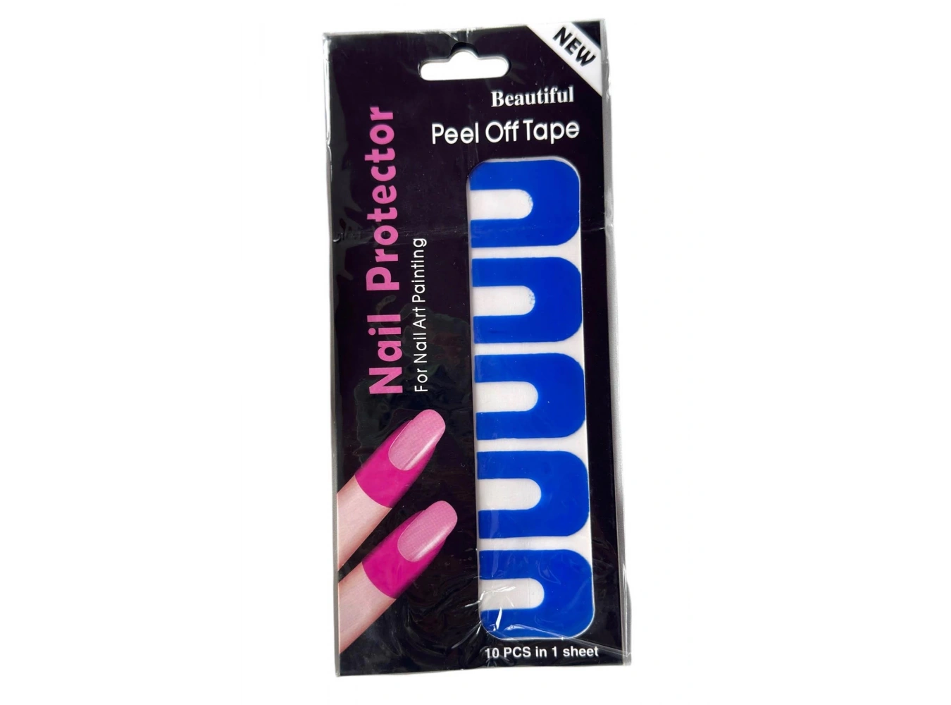 Lacivert Renk 10lu Oje Koruyucu Soyulabilir Manikür Bandı