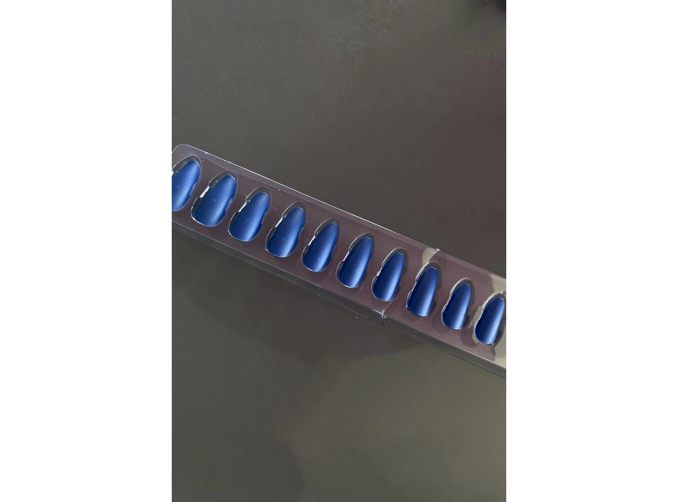 Lacivert Renk 12li Takma Takma Tırnak (Yapıştırıcılı)