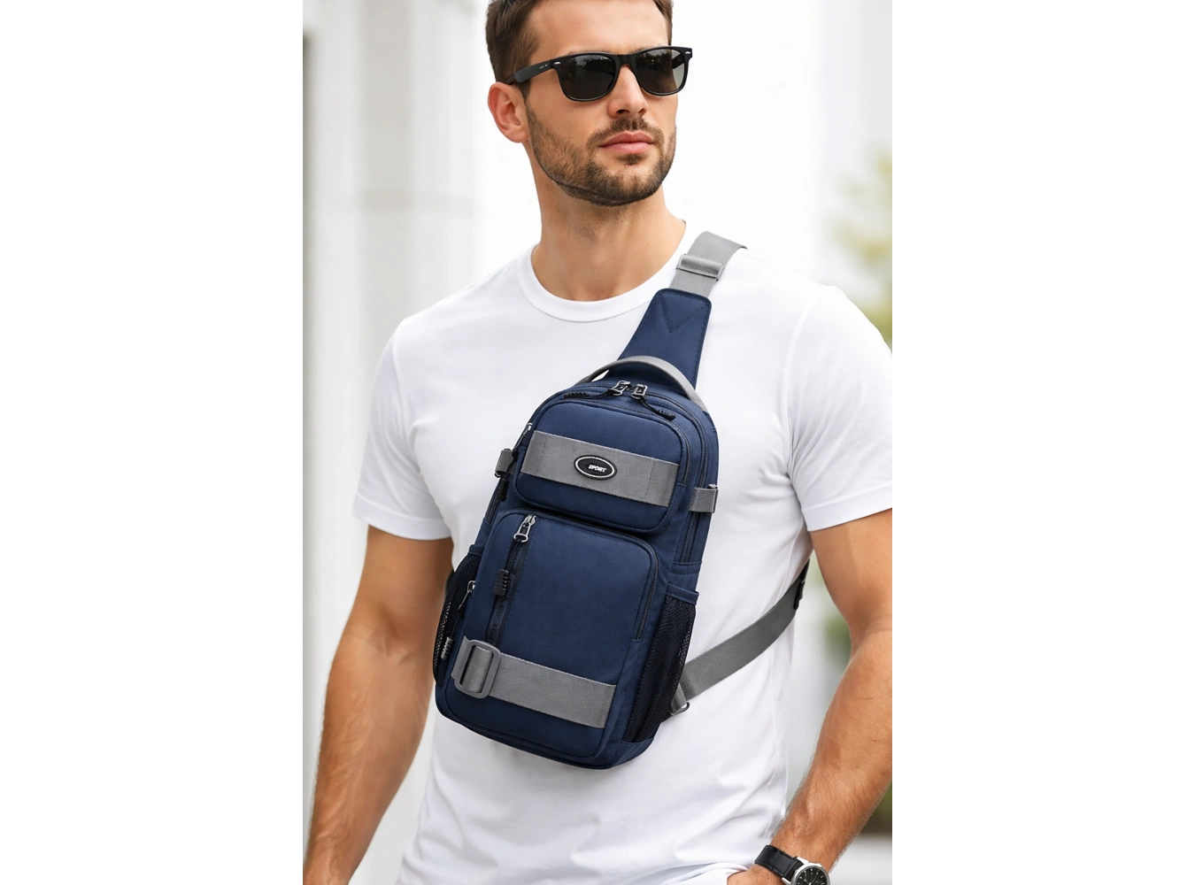 Lacivert Renk Erkek Omuz Çantası