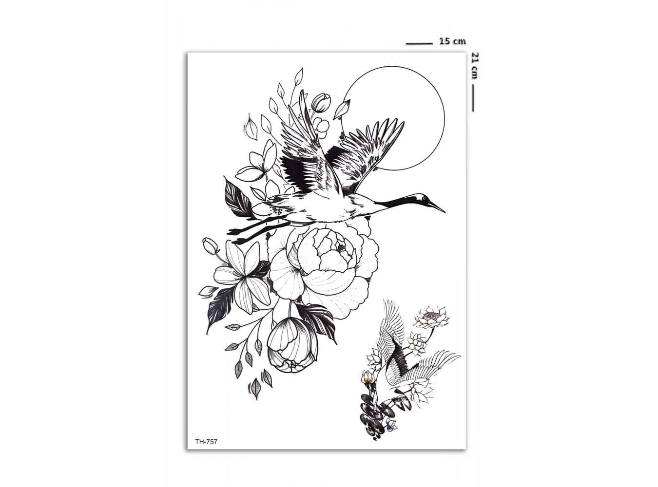 Leylek Geçici Dövme Tattoo