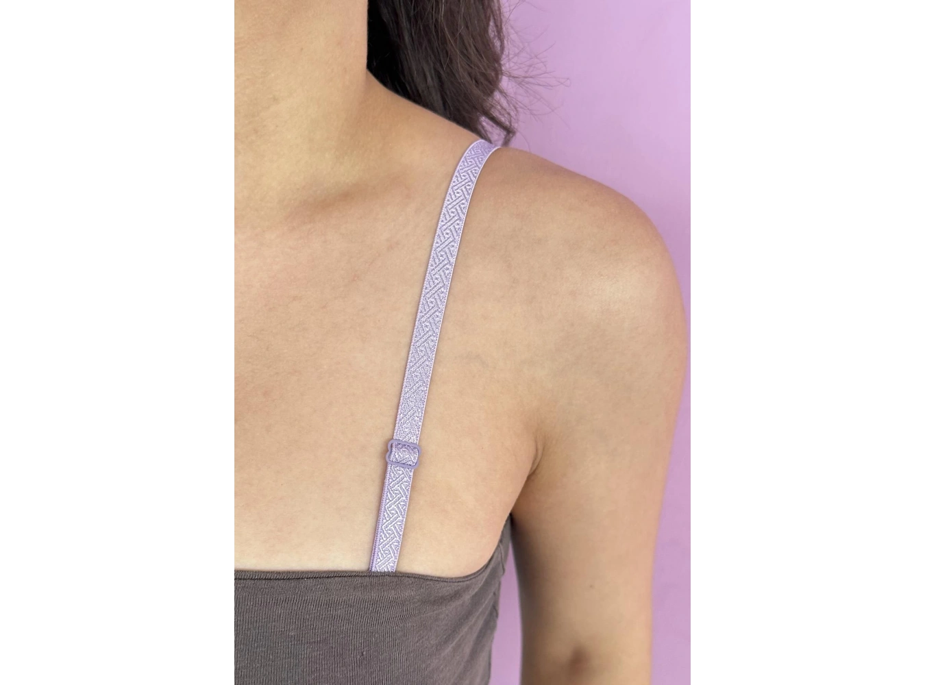 Lila Renk Ayarlanabilir Sütyen Askısı