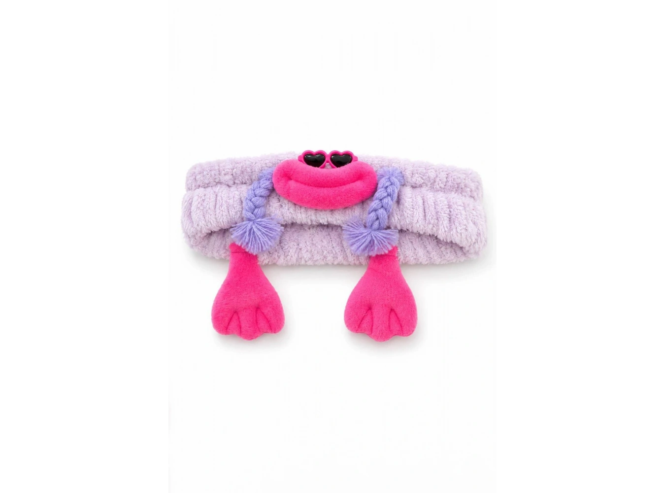 Lila  Renk Canavar Figürlü Peluş Saç Bandı